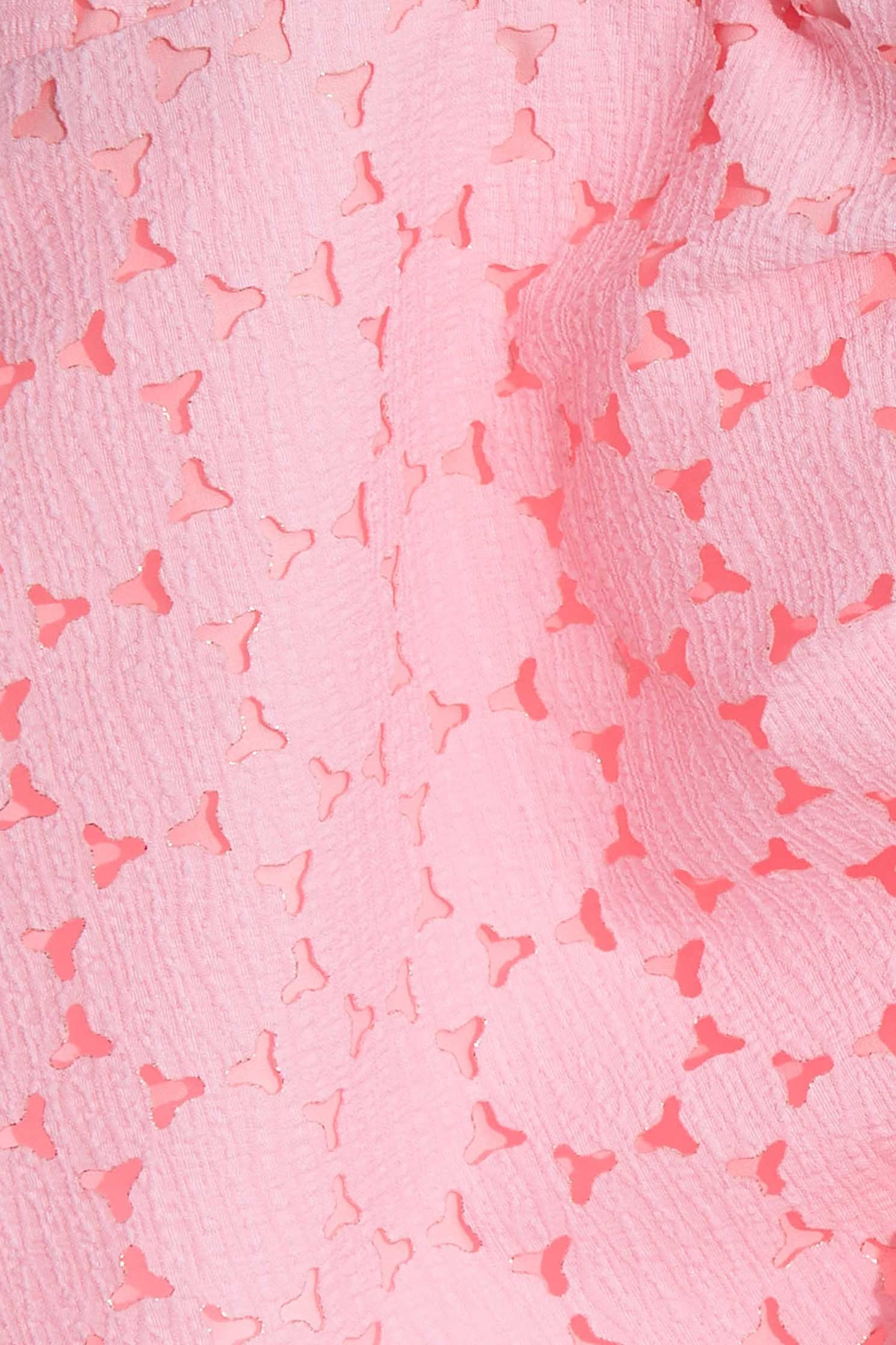 Cut-Out Lace Pink Crop VestSleeveless top with cutwork embroidery,sleeveless tops,Tops,Season (SS) Look,sleeveless tops,sleeveless tops