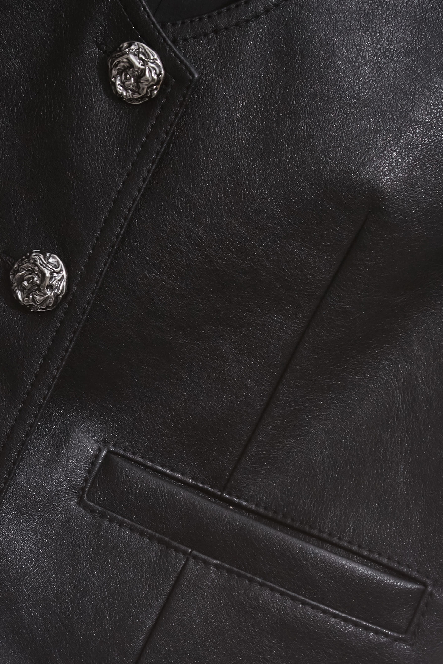 V-neck PU VestV-neck PU Vest,sleeveless tops,Leather,Season (AW) Look,sleeveless tops,Black tops