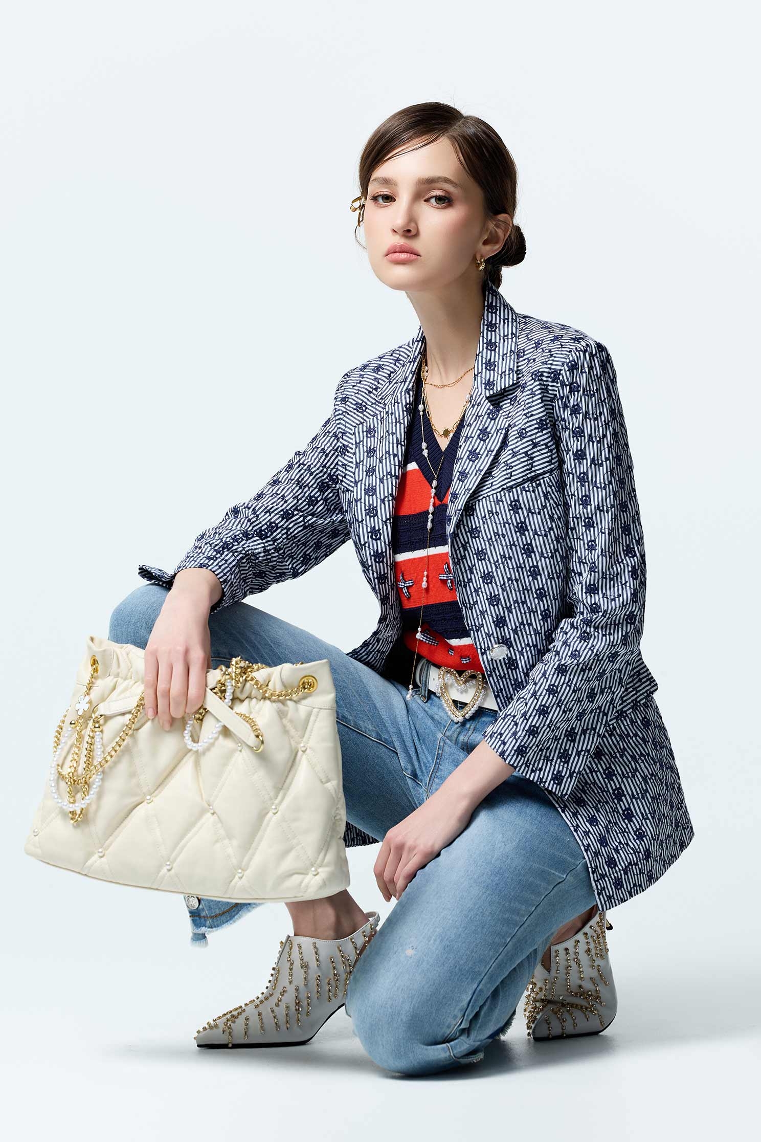 V-neck Contrast Colour Knit VestV-neck Contrast Colour Knit Vest,sleeveless tops,Tops,Season (AW) Look,sleeveless tops,Knitted,Knitted tops