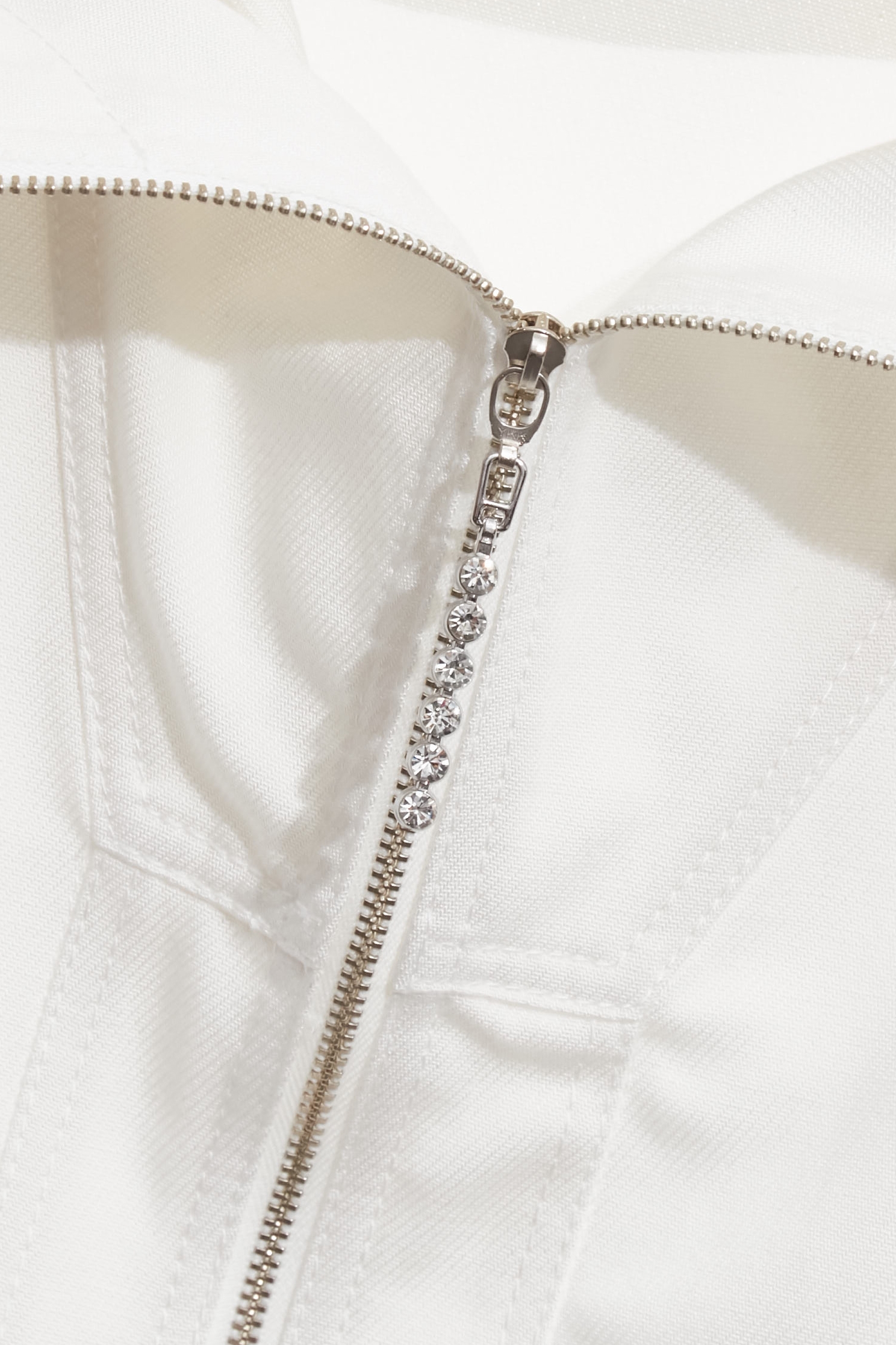 White Hoodie Front Zip VestWhite Hoodie Front Zip Vest,Jackets,sleeveless tops,Outerwear,White tops,Season (AW) Look,sleeveless tops