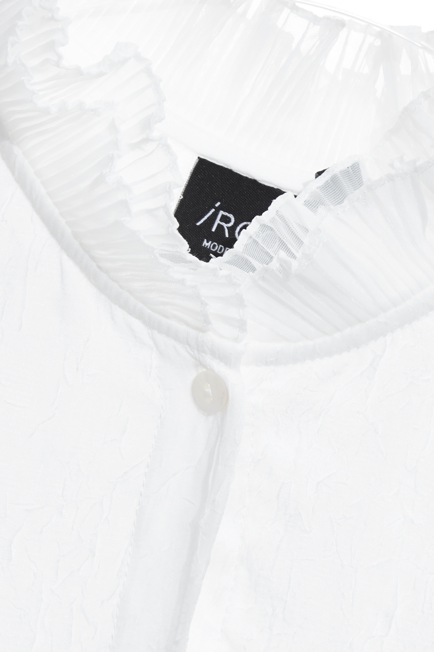 Pleated Ruffle Collar White VestPleated Ruffle Collar White Vest,sleeveless tops,White tops,Season (AW) Look,sleeveless tops,Chiffon