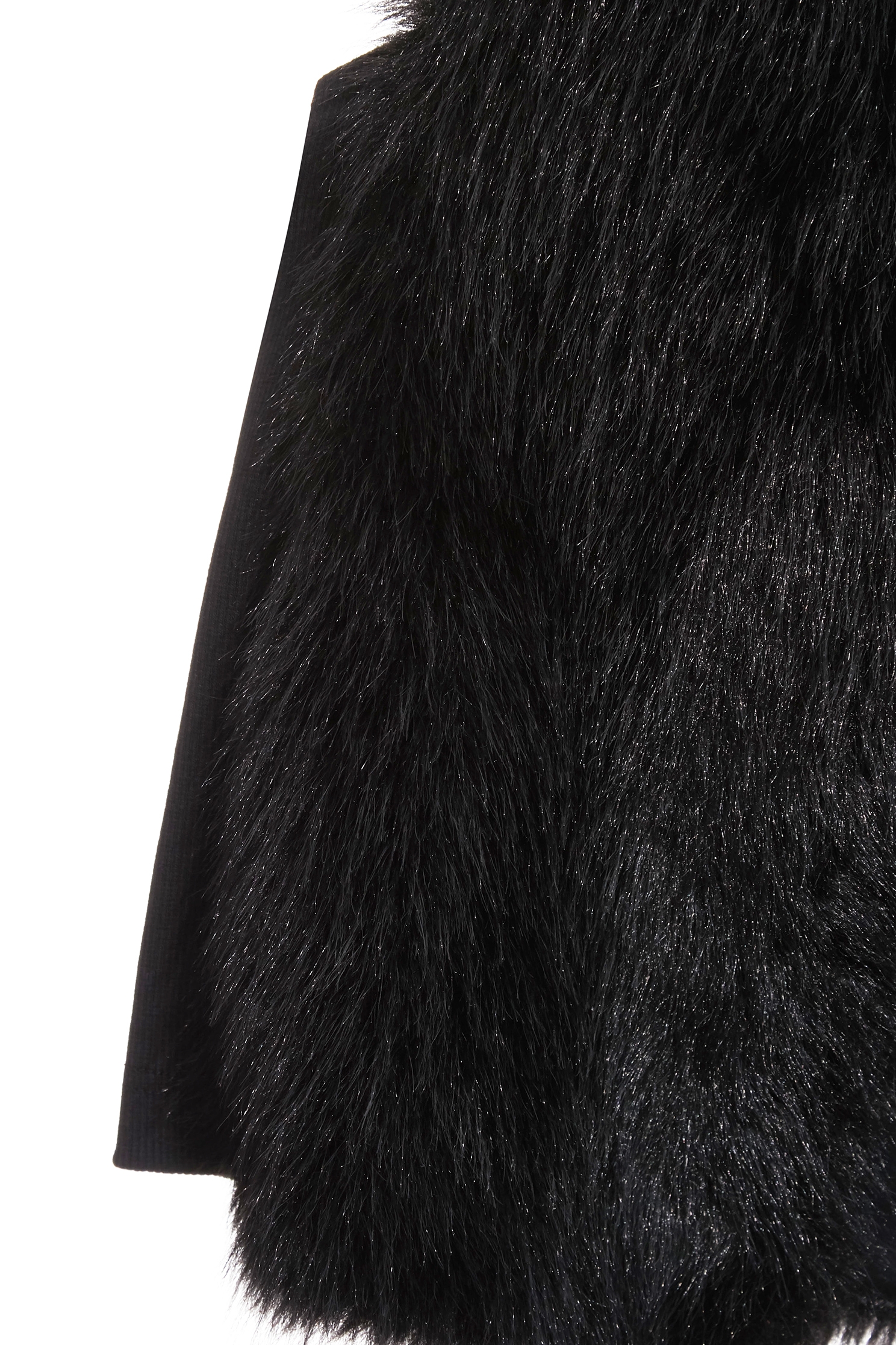 V-neck Faux Fur Black VestV-neck Faux Fur Black Vest,sleeveless tops,Office Looks,Season (AW) Look,Valentine,sleeveless tops