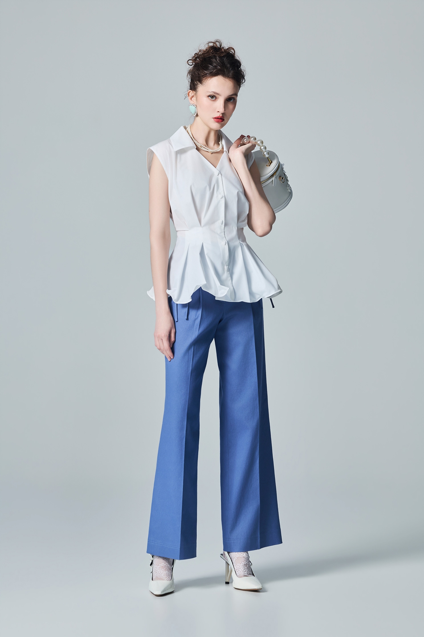 Fitted Mid Length VestFitted Mid Length Vest,sleeveless tops,Tops,White tops,Season (AW) Look,sleeveless tops