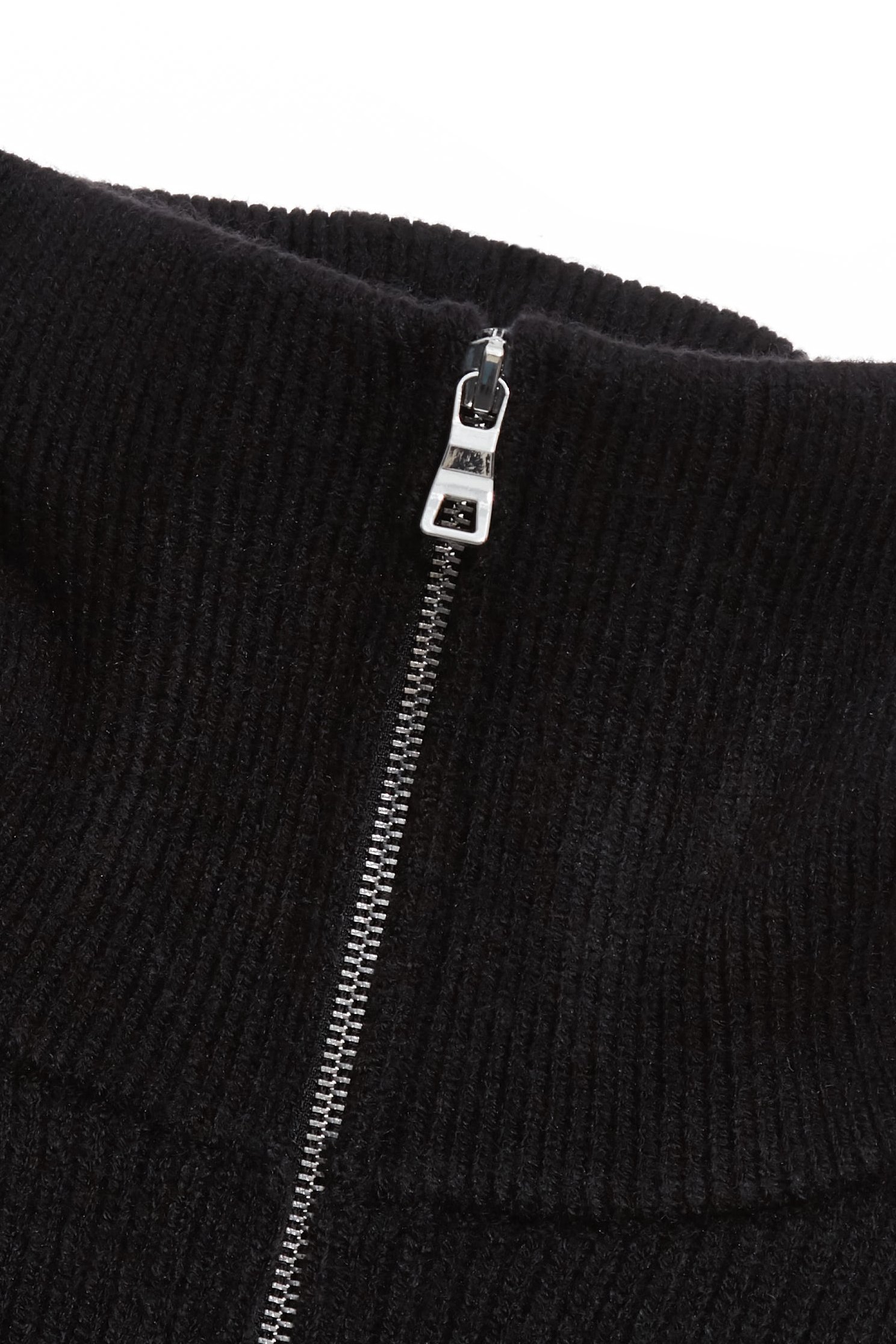 Turtleneck Front Zip Knit VestTurtleneck Front Zip Knit Vest,sleeveless tops,Season (AW) Look,sleeveless tops,Knitted,Knitted tops,Black tops