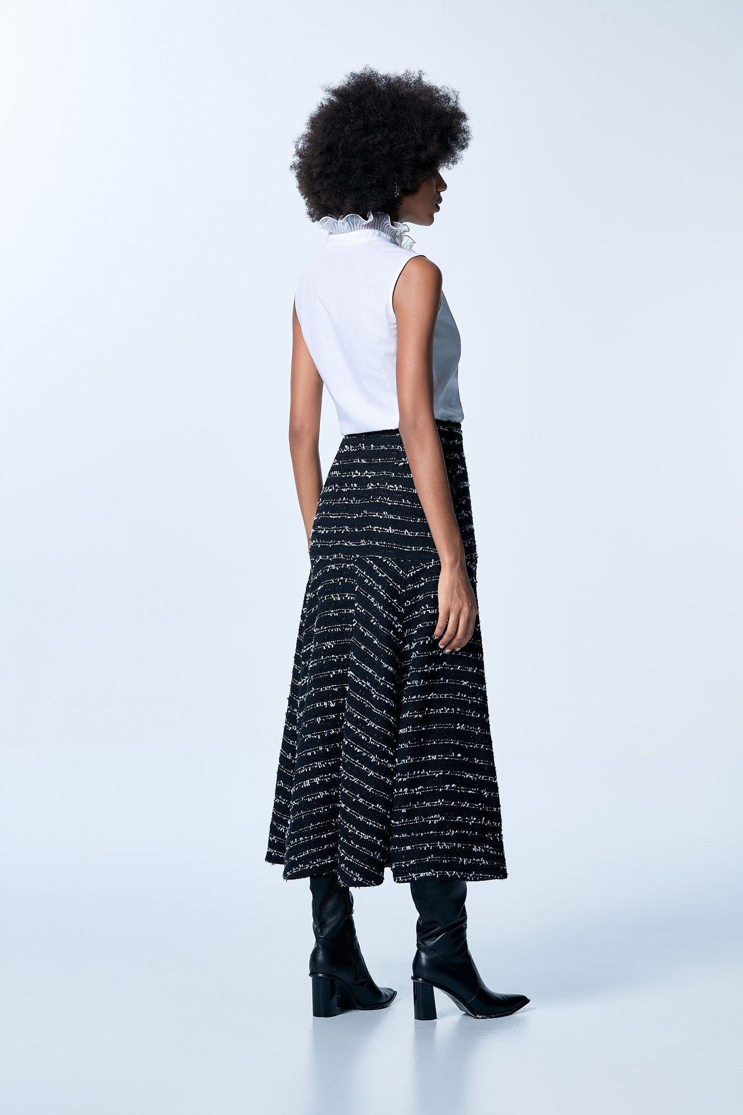 Organza Ruffle Detail VestOrganza Ruffle Detail Vest,sleeveless tops,Season (SS) Look,Blouses