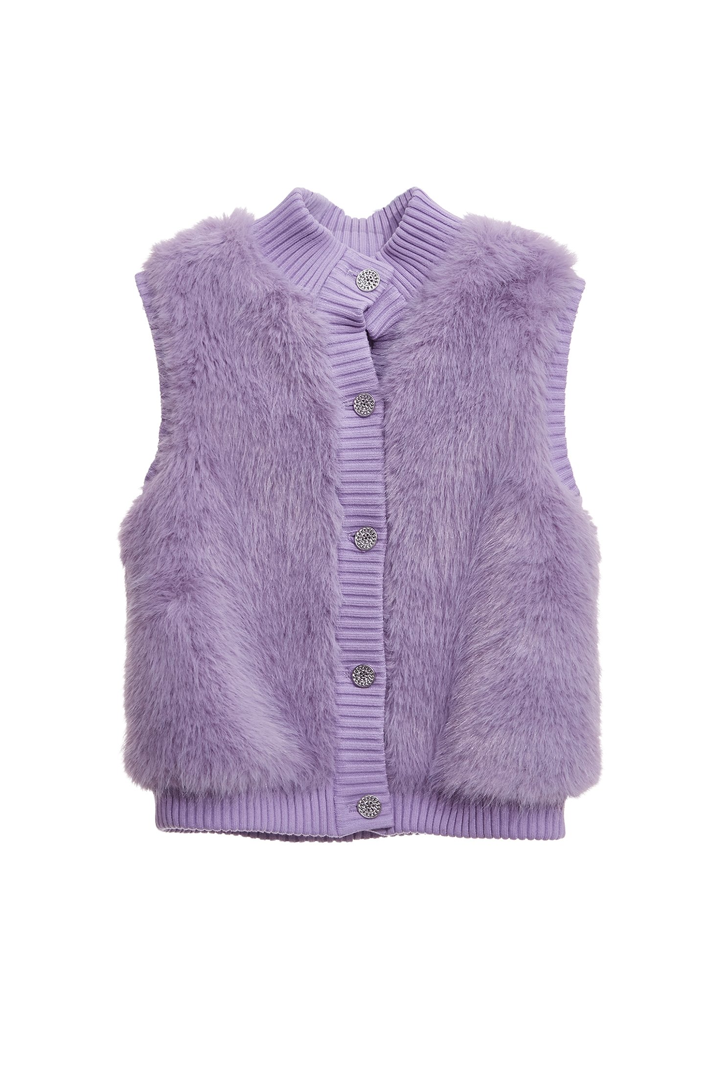 Lavender Faux Fur VestLavender Faux Fur Vest,sleeveless tops,Outerwear,sleeveless tops,Season (AW) Look,Valentine,sleeveless tops