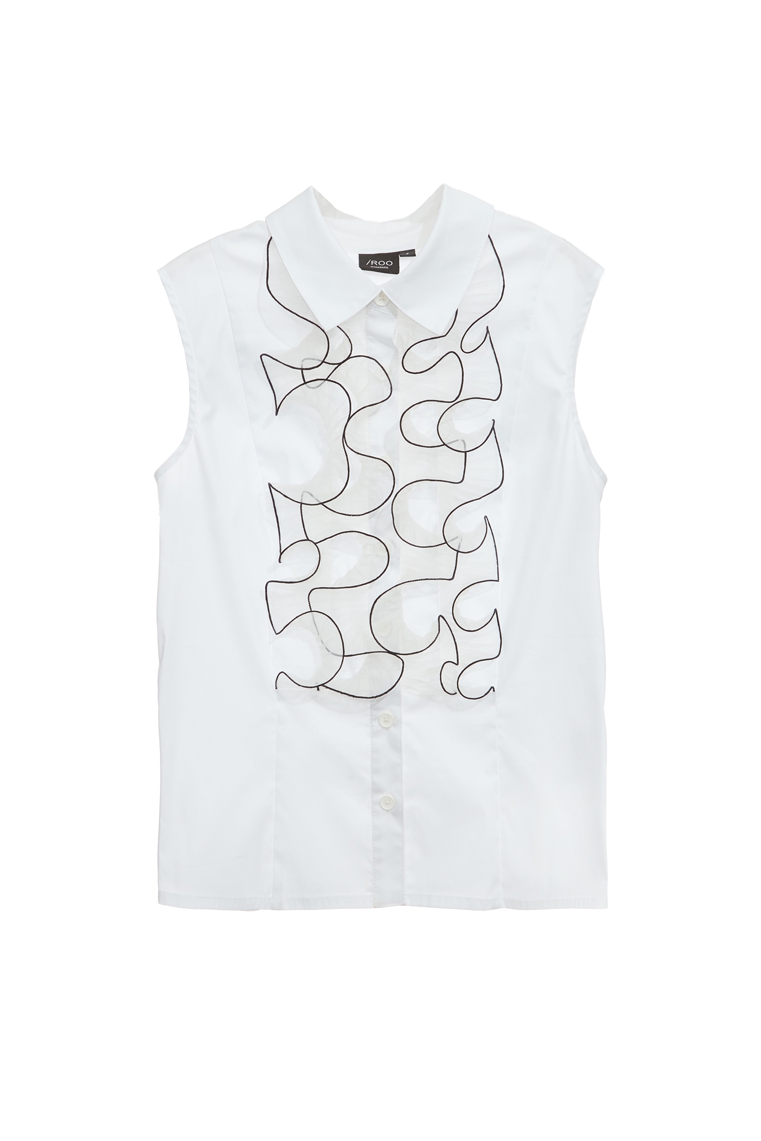 Button Front Ruffle Detail VestButton Front Ruffle Detail Vest,sleeveless tops,Season (SS) Look,Blouses