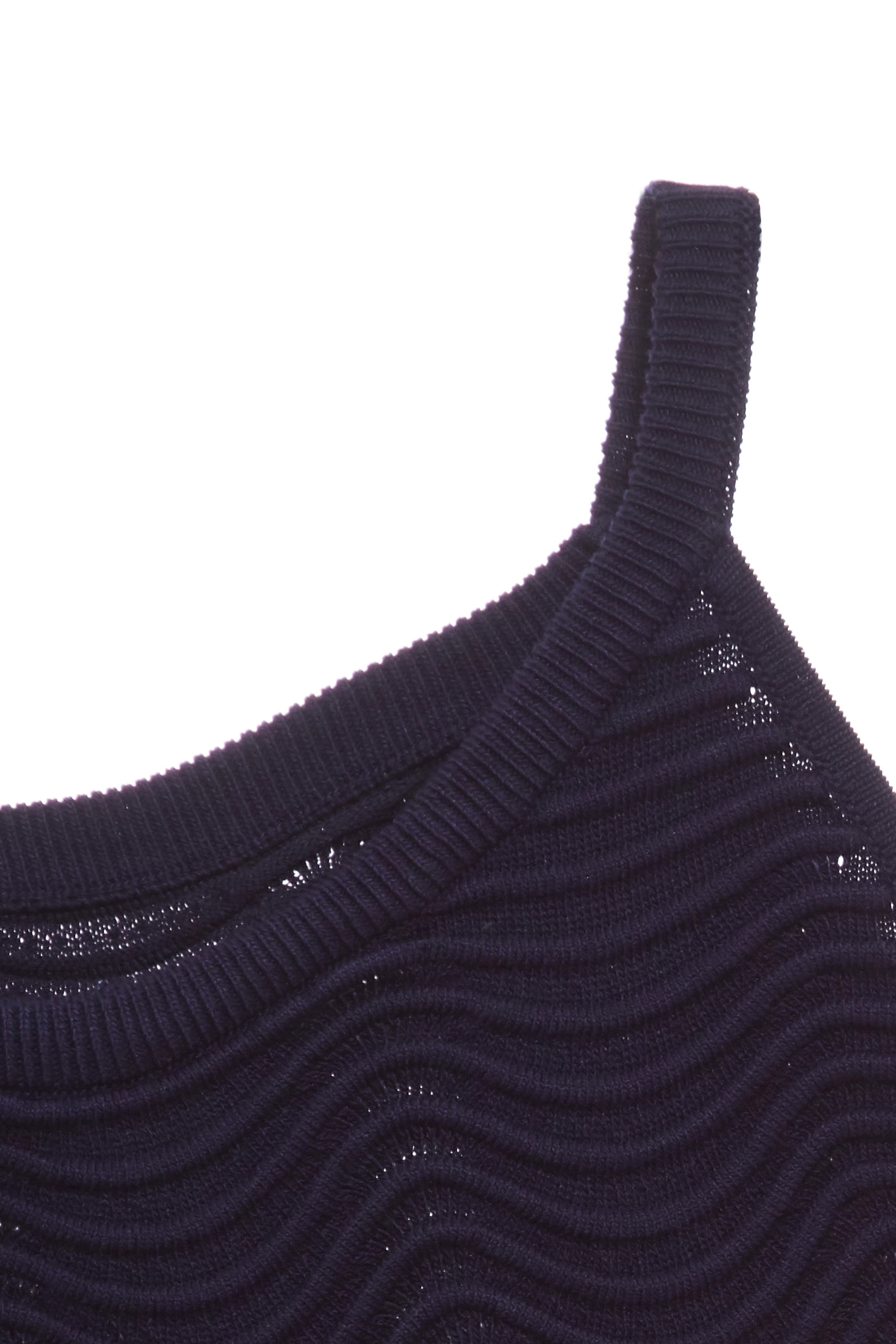 Navy Ripple Cut Knit VestNavy Ripple Cut Knit Vest,Season (SS) Look,sleeveless tops,Knitted,Knitted tops