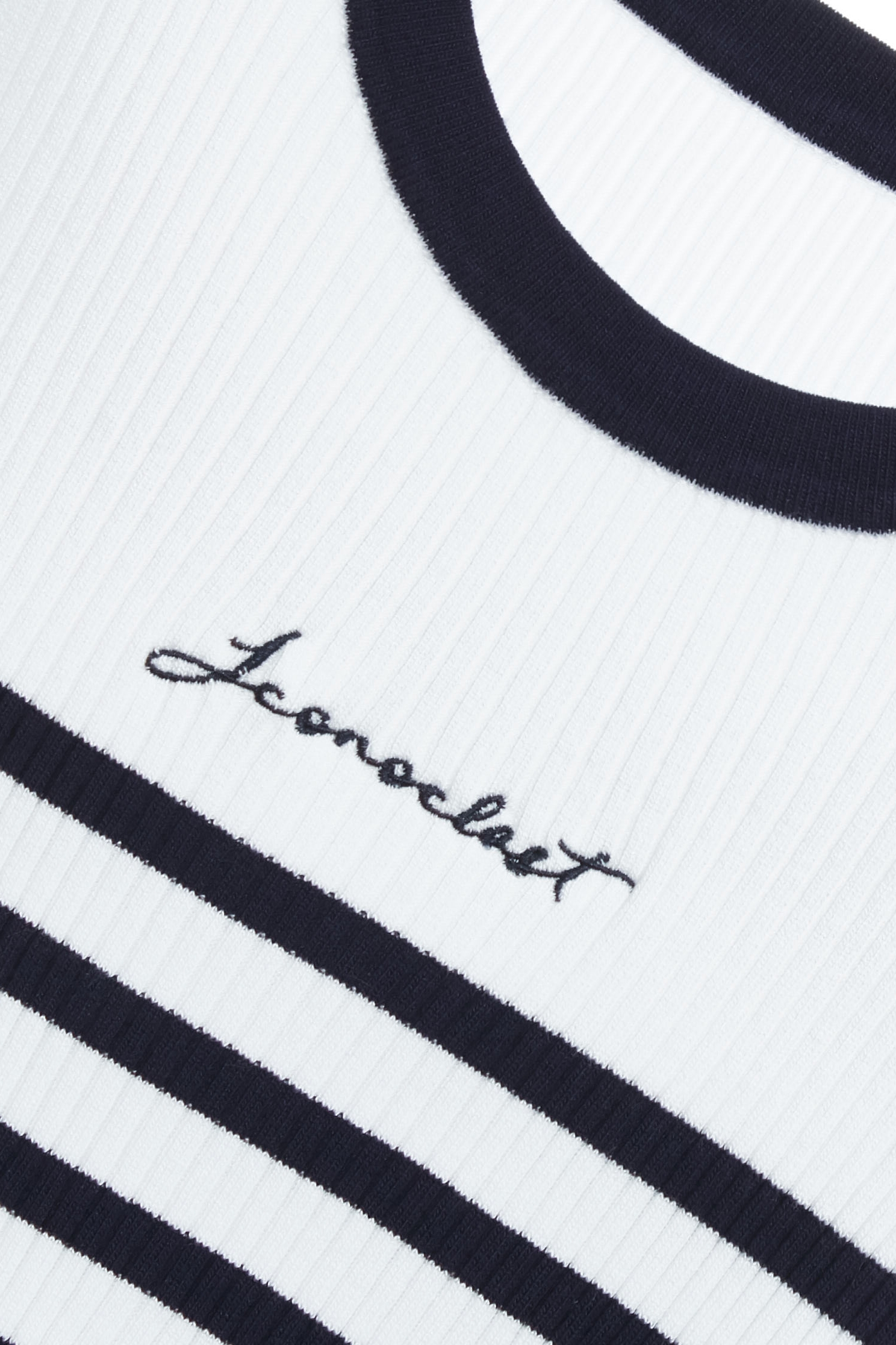 Navy Stripe Knit Tank TopNavy Stripe Knit Tank Top,sleeveless tops,Season (SS) Look,Stripe,Embroidered,sleeveless tops,Knitted,Knitted tops