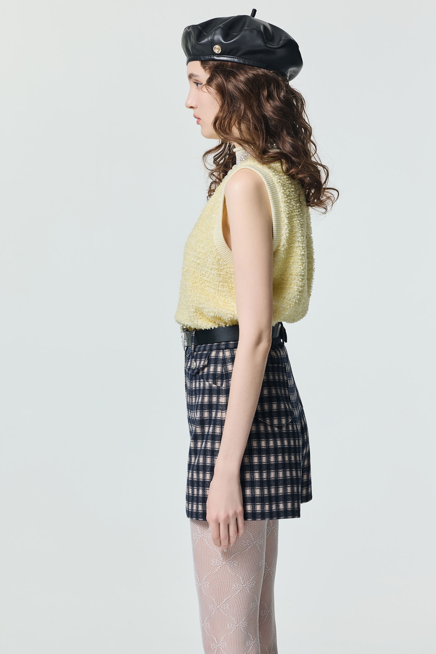 Fake Two Piece Stand Collar VestFake Two Piece Stand Collar Vest,sleeveless tops,Tops,Season (SS) Look,sleeveless tops