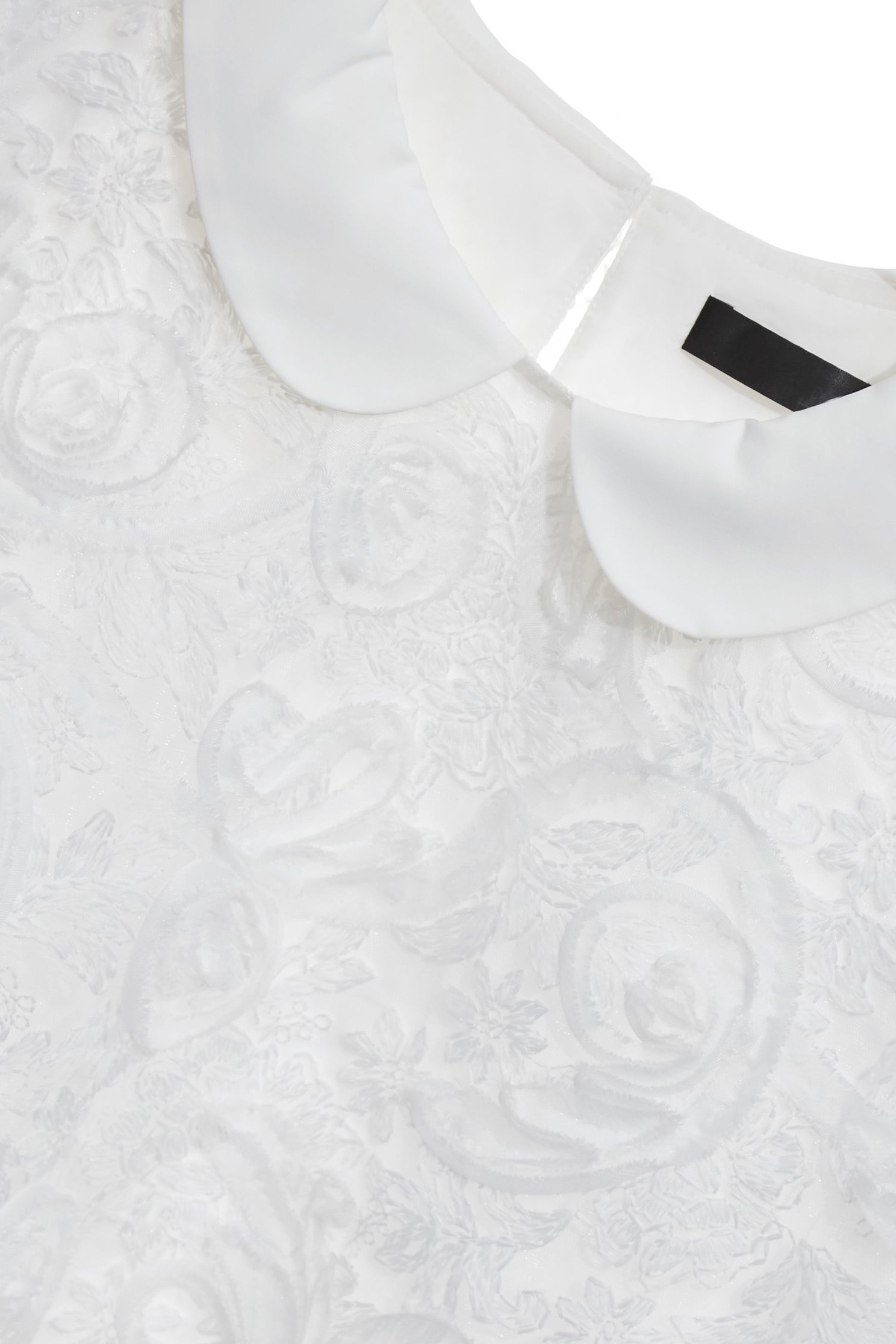 Peter Pan Collar 3-D Floral Mesh VestPeter Pan Collar 3-D Floral Mesh Vest,sleeveless tops,Tops,Season (SS) Look,White tops,Embroidered,sleeveless tops