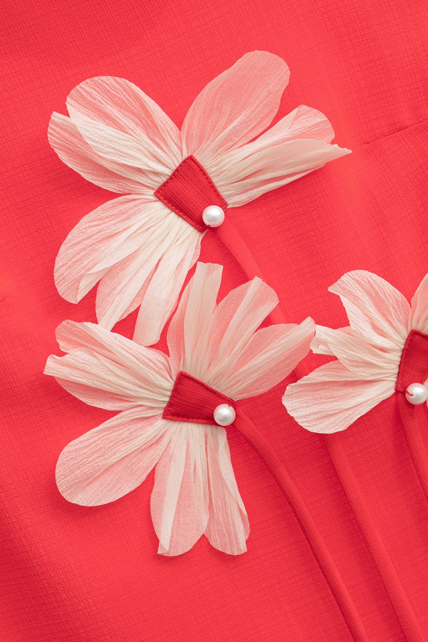 Front 3-D Floral Graphic Red VestFront 3-D Floral Graphic Red Vest,sleeveless tops,Tops,Season (SS) Look,pearl,sleeveless tops