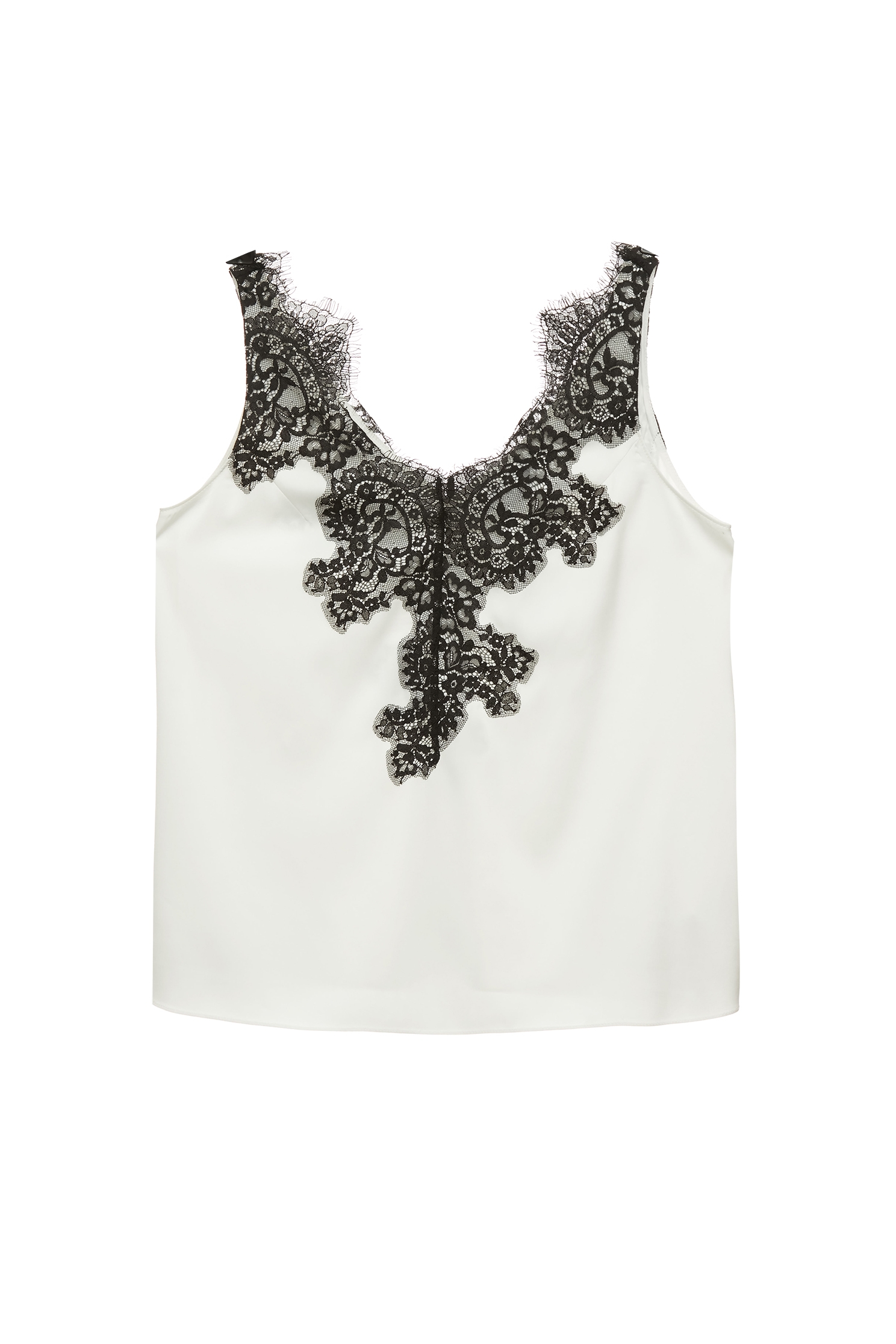 Contrast Lace Detail Tank TopContrast Lace Detail Tank Top,sleeveless tops,Tops,Season (SS) Look,sleeveless tops,Lace