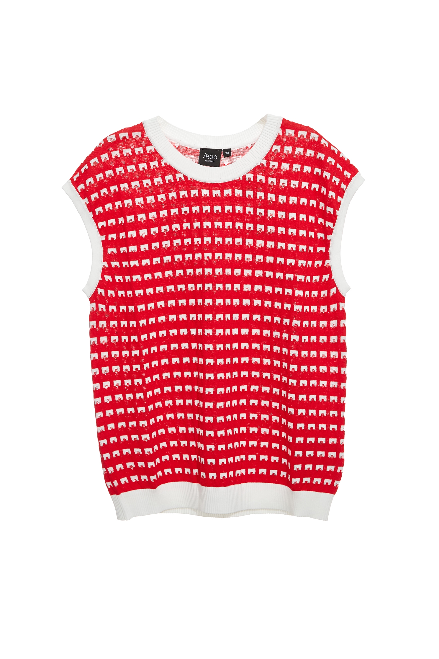 Distress Detail Knit VestDistress Detail Knit Vest,sleeveless tops,Season (SS) Look,sleeveless tops,Knitted,Knitted tops