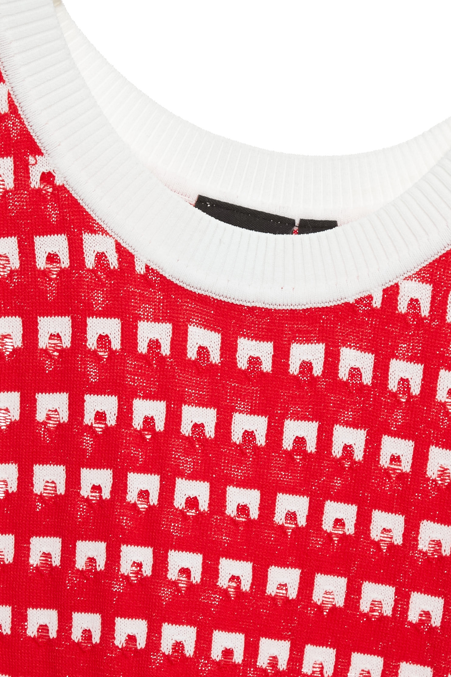 Distress Detail Knit VestDistress Detail Knit Vest,sleeveless tops,Season (SS) Look,sleeveless tops,Knitted,Knitted tops