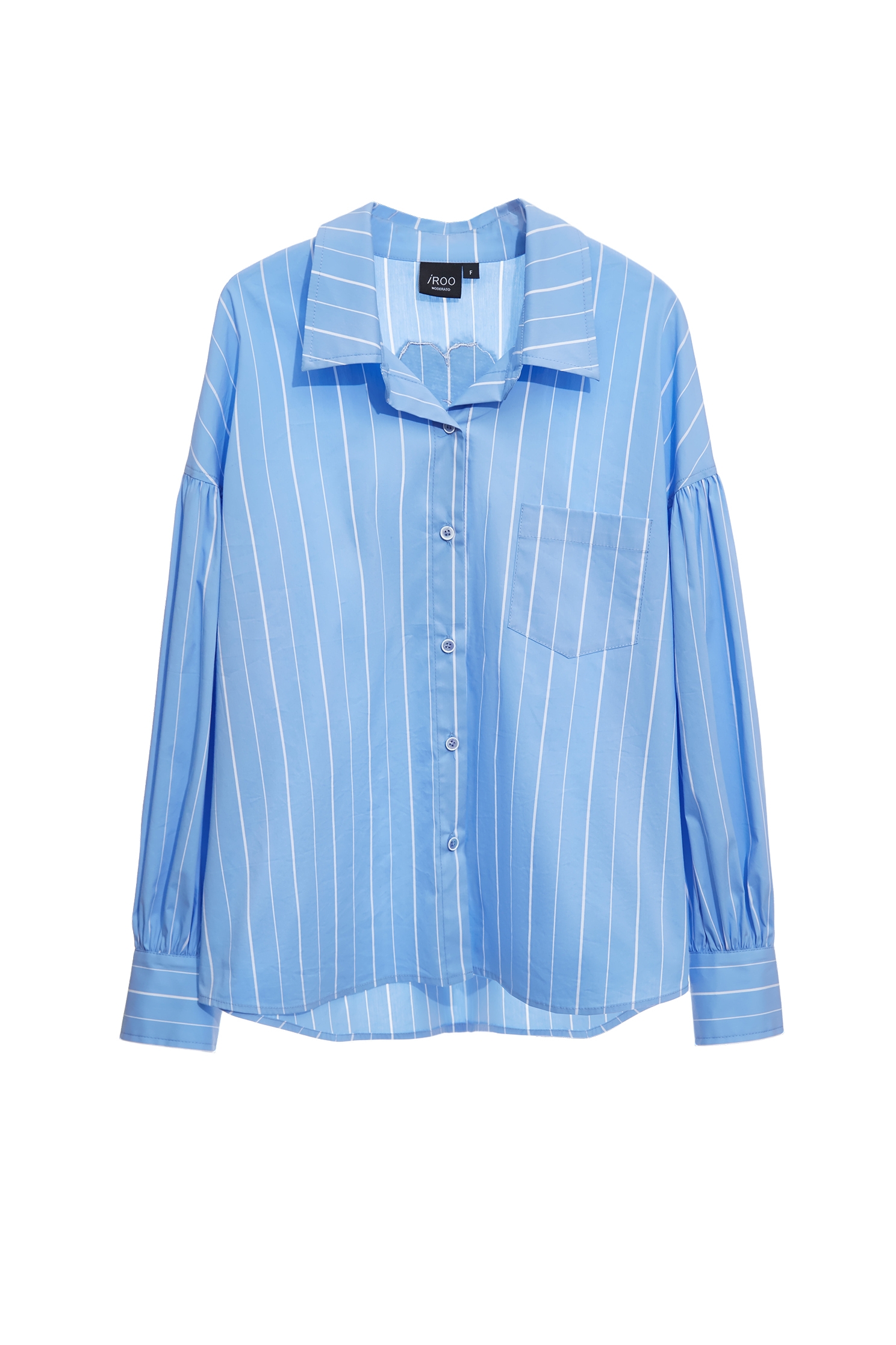 Pinstripe Drop Shoulder Seam BlousePinstripe Drop Shoulder Seam Blouse,Tops,Embroidered,Season (SS) Look,Stripe,Blouses