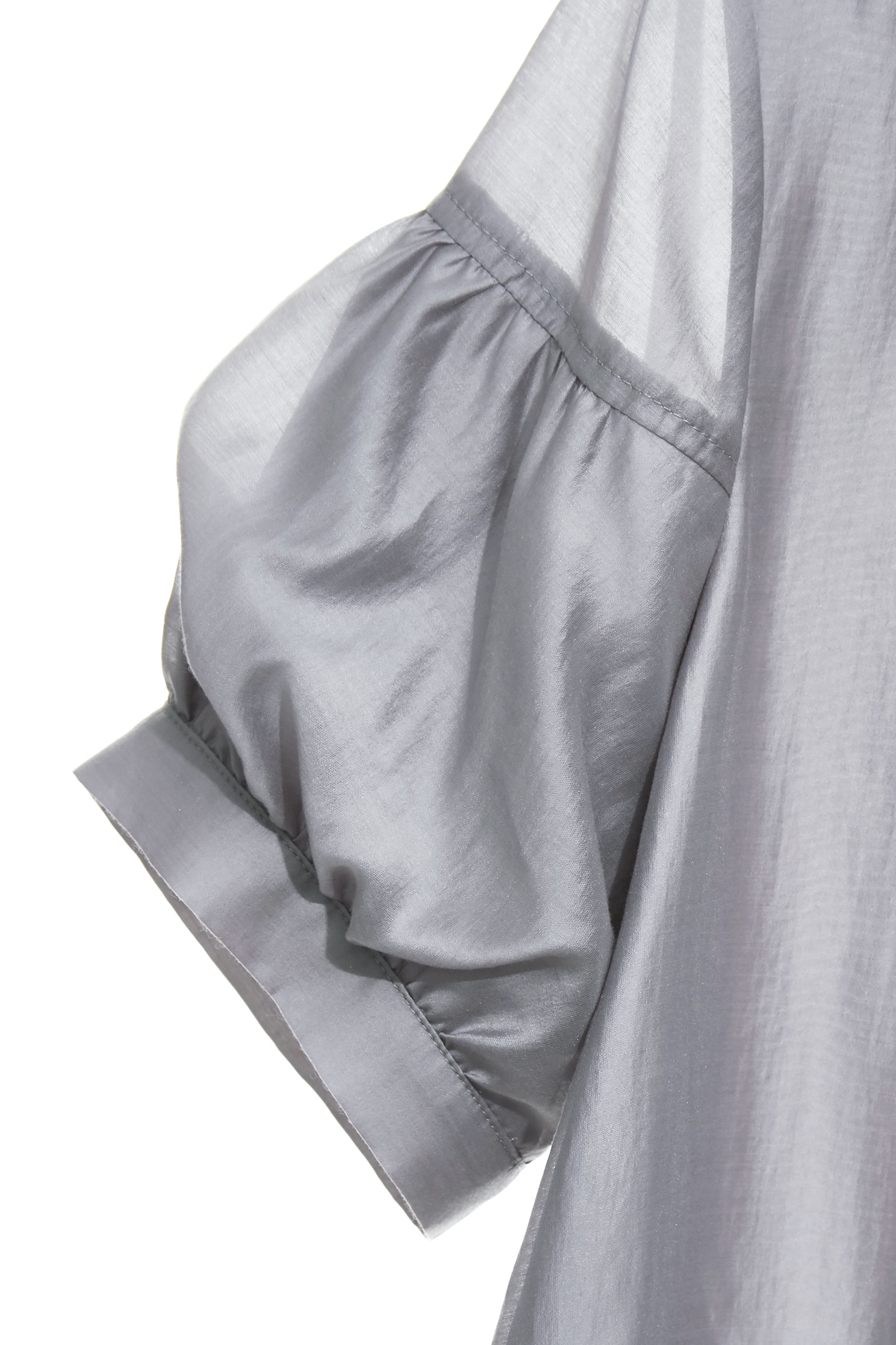 Short Lantern Sleeve Grey TopShort Lantern Sleeve Grey Top,Tops,Season (SS) Look