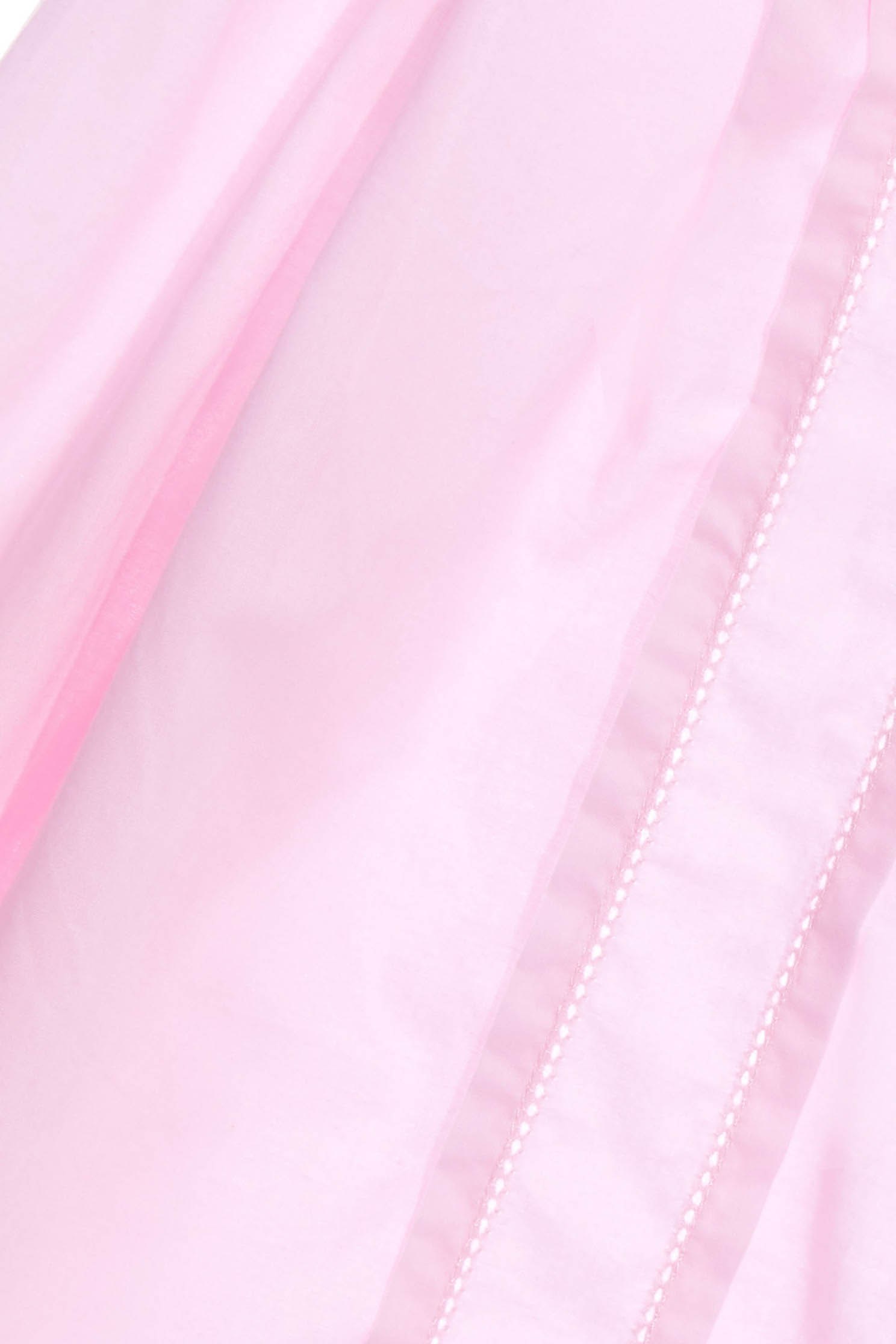 Front Pleat Blouse With Collar Trim DetailsDouble-breasted shirt,Office Looks,Tops,Season (SS) Look,White tops,Pink,Lace,Blouses