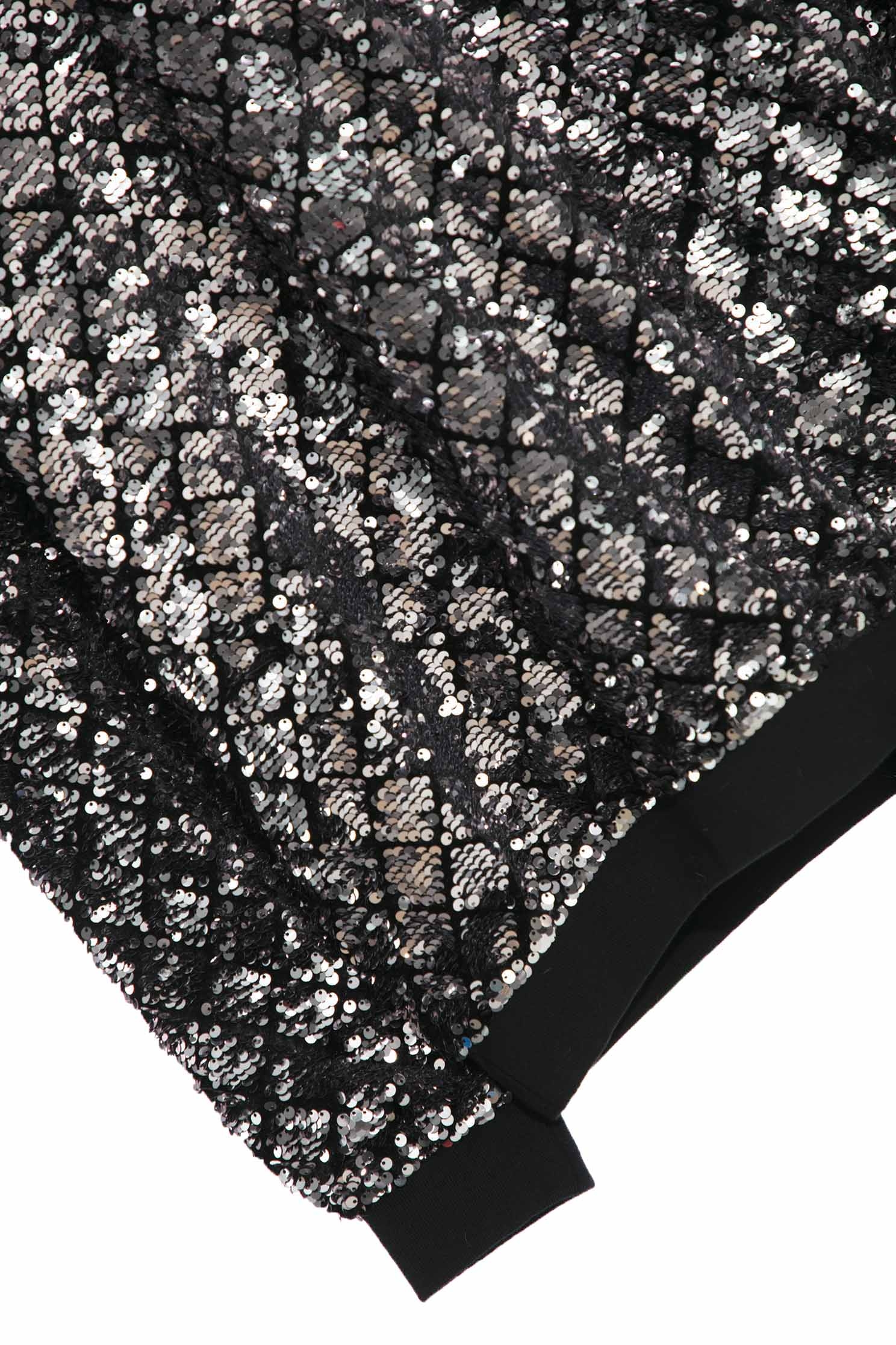 V-Neck Sequin TopChecked sequin top,Tops,Party Looks,Season (AW) Look