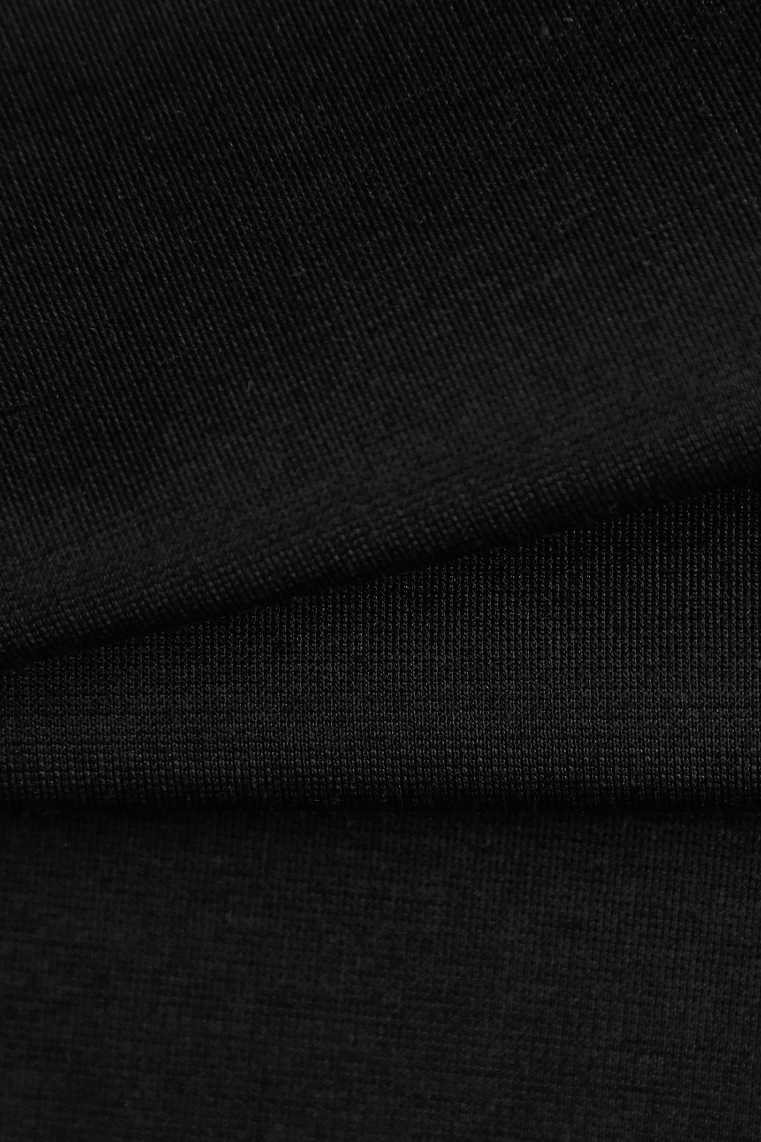 Ruffle Taffeta Black TeeRuffle Taffeta Black Tee,Tops,Season (SS) Look,black tops