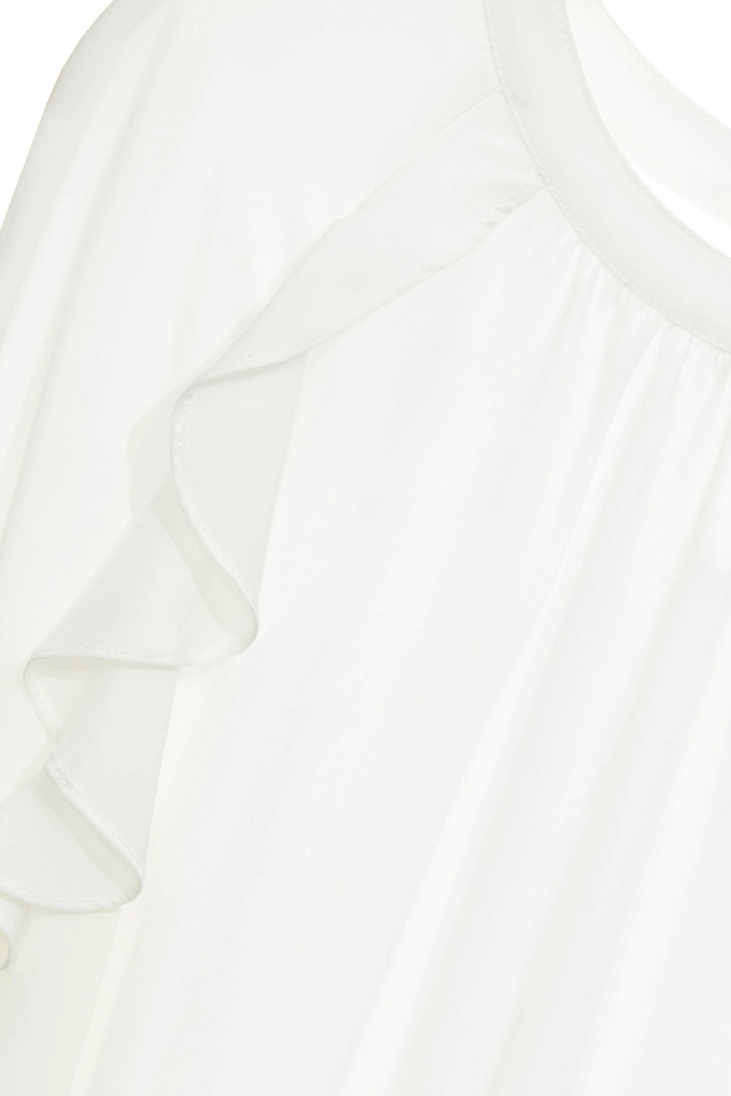 Ruffle Detail White TopRuffle Detail White Top,Tops,Season (SS) Look,White tops