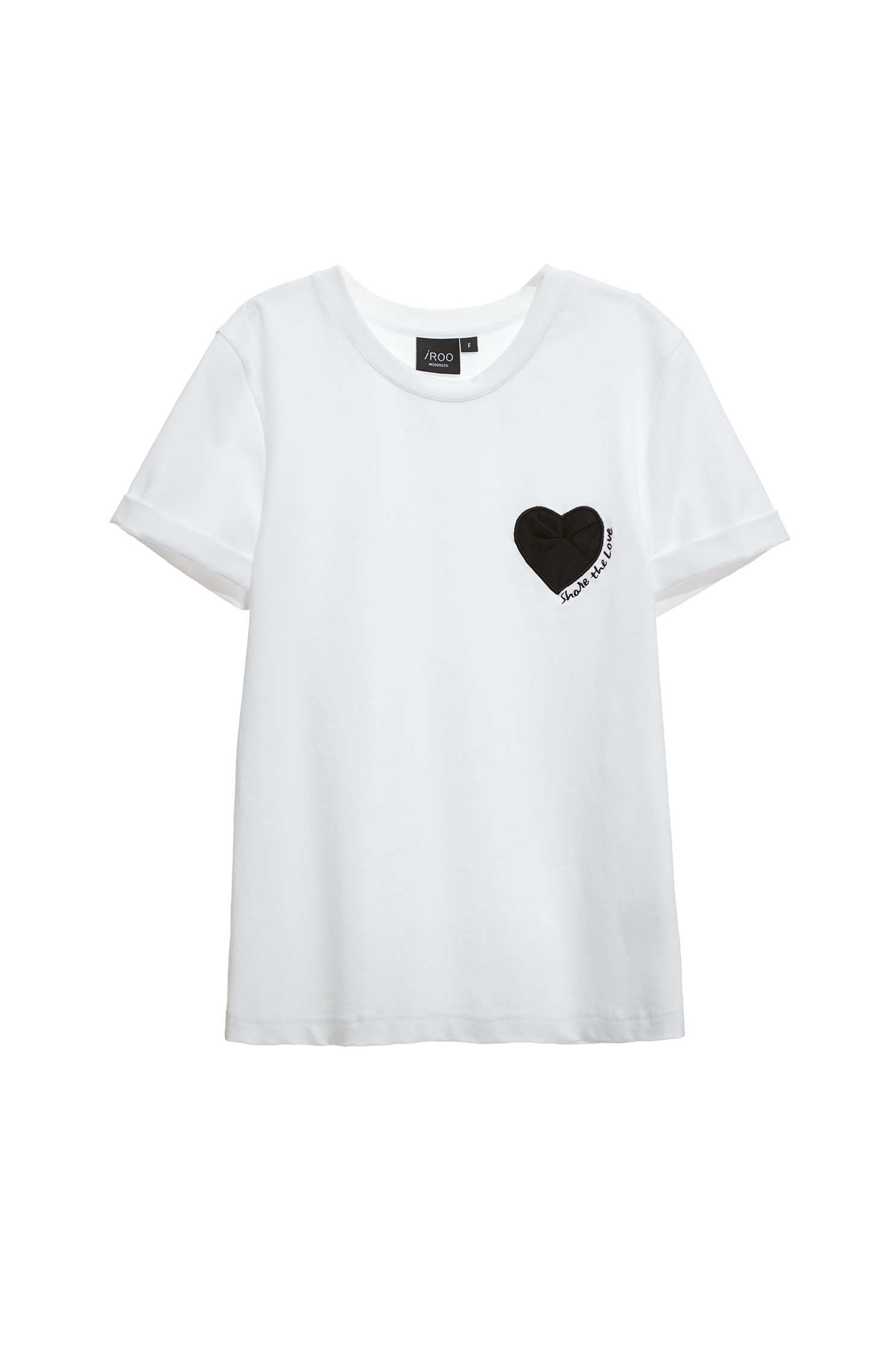 Folded Heart Logo Short Sleeve TeeFolded Heart Logo Short Sleeve Tee,Tops,Season (SS) Look,Embroidered