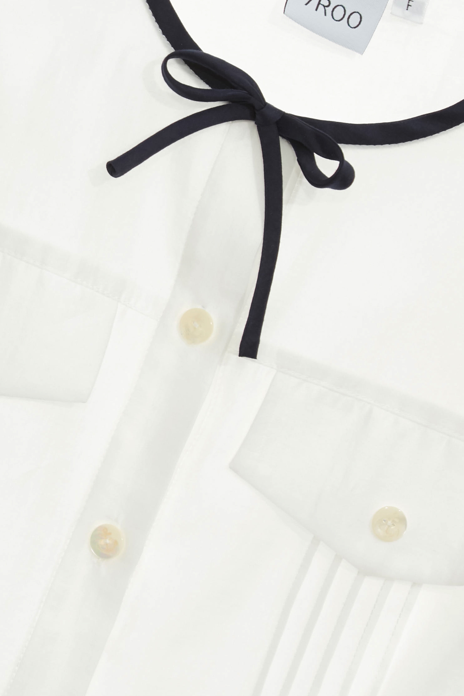 Navy Bow Detail Button Front BlouseNavy Bow Detail Button Front Blouse,Office Looks,Tops,Season (SS) Look,White tops