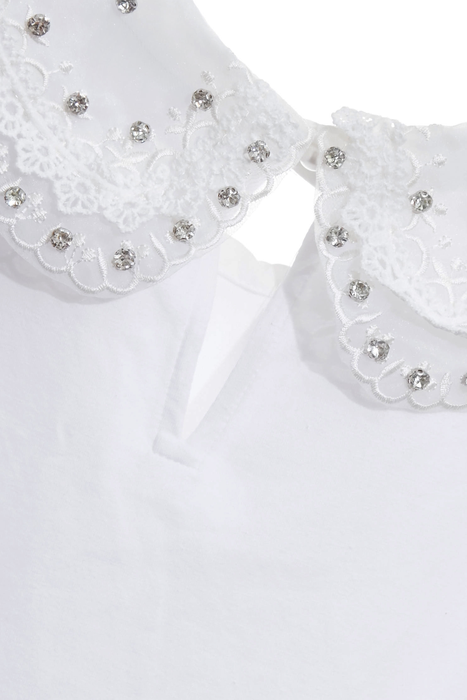 3-D Floral Sleeve Detail Top3-D Floral Sleeve Detail Top,T-shirts,Tops,Embroidered,Season (SS) Look,Valentine,blossoms,Lace