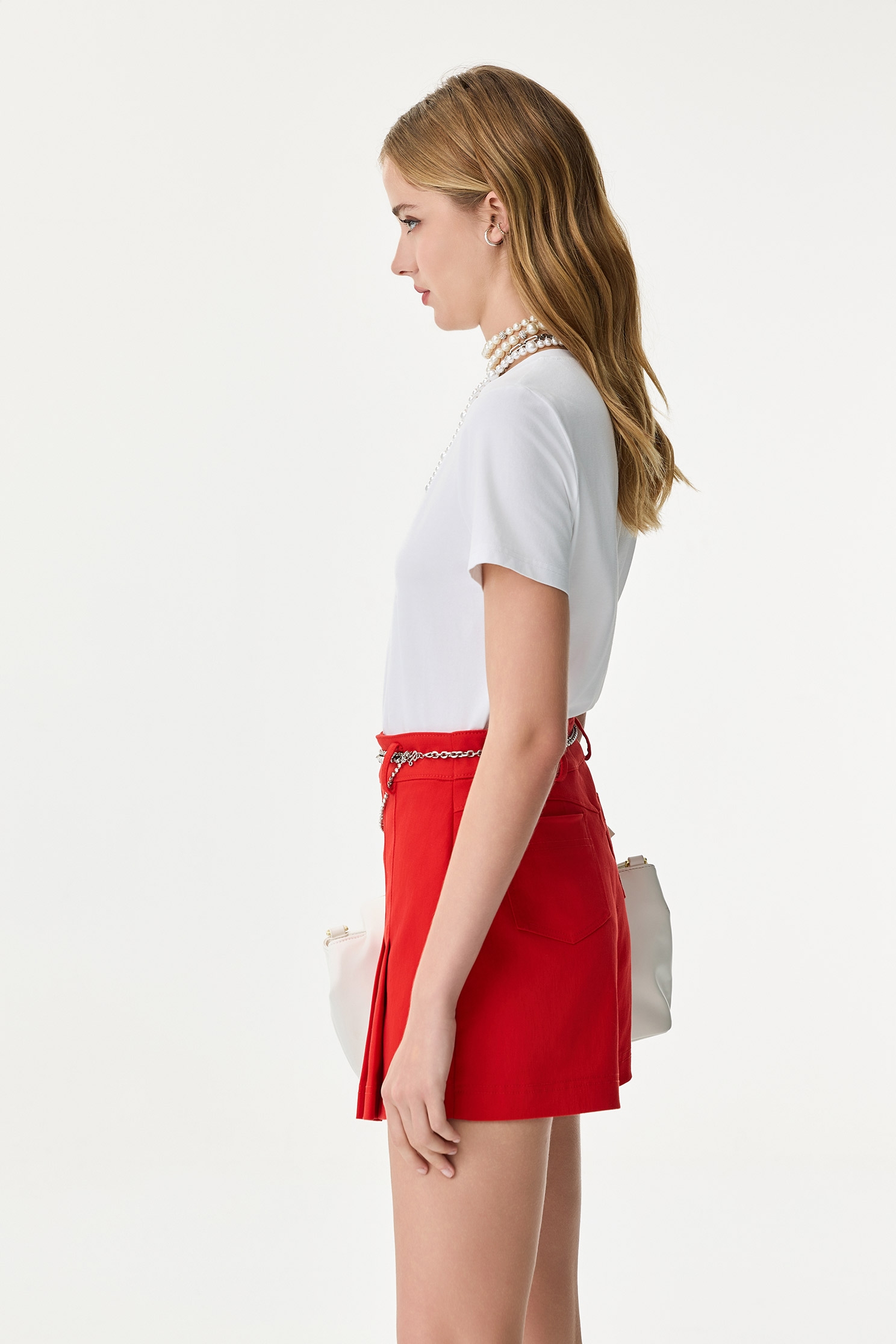 Shell Graphic Embroidery White TeeShell Graphic Embroidery White Tee,T-shirts,T-shirts,Tops,Season (SS) Look,Valentine,Cotton