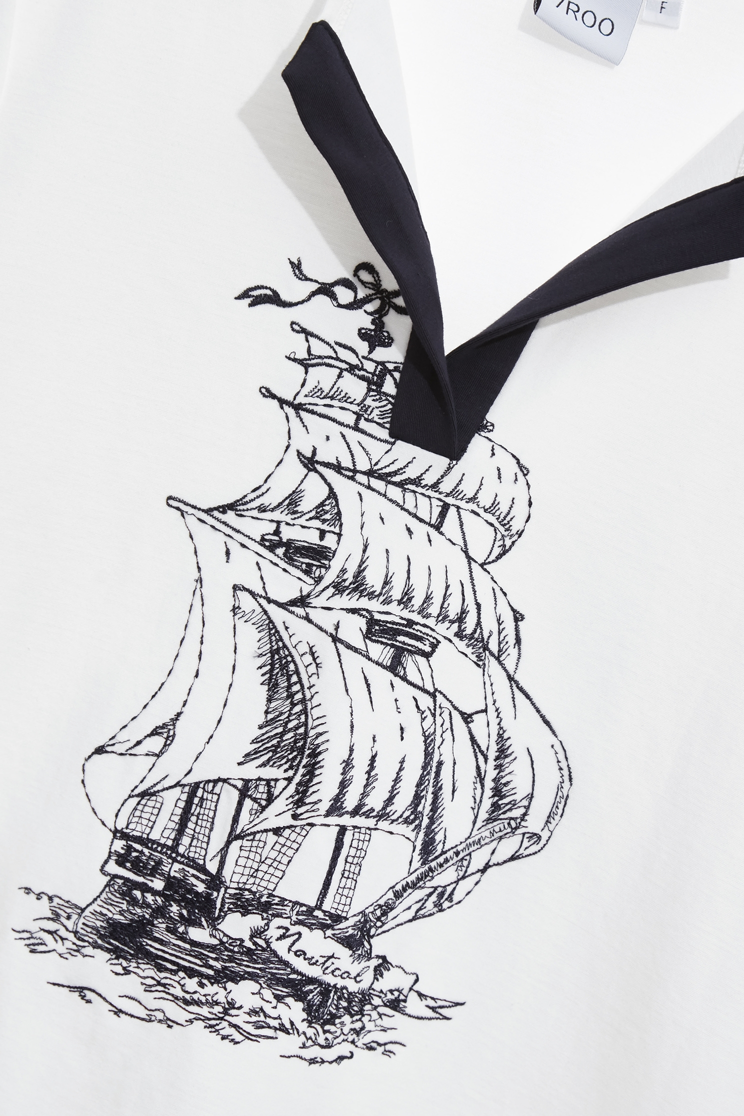 Front Graphic Short Sleeve TeeFront Graphic Short Sleeve Tee,Tops,Embroidered,Season (SS) Look,White tops