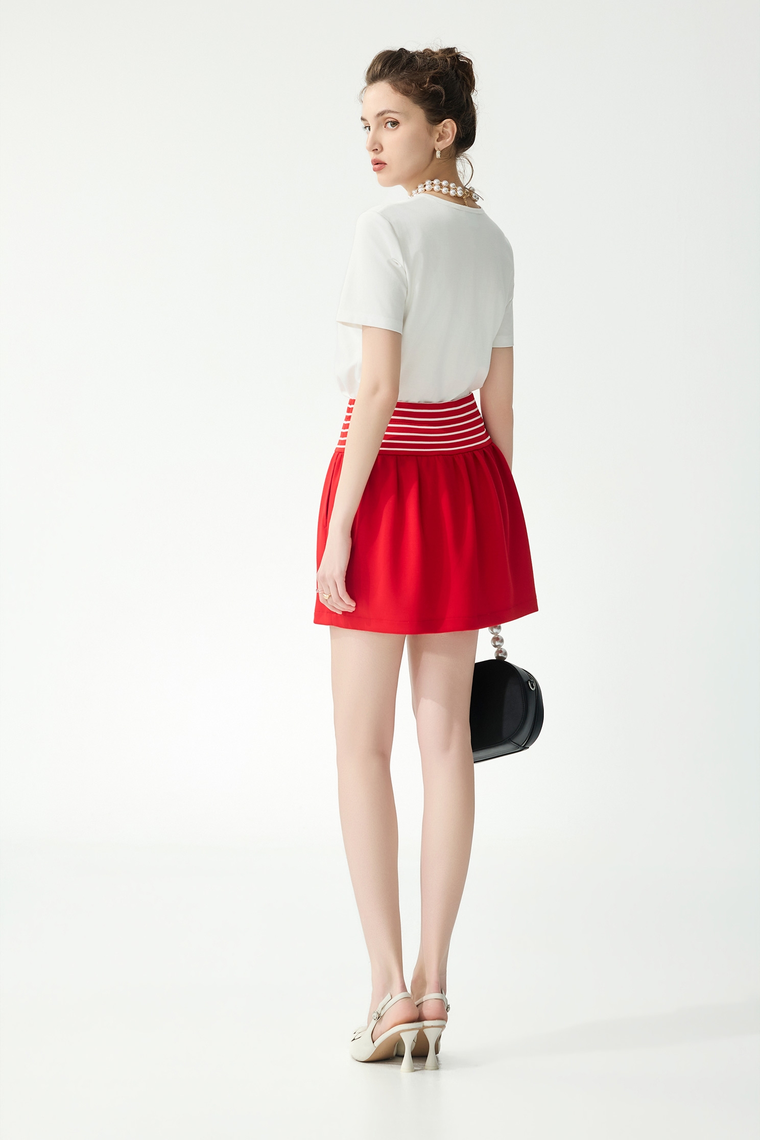 Front Graphic Short Sleeve TeeFront Graphic Short Sleeve Tee,Tops,Embroidered,Season (SS) Look,White tops