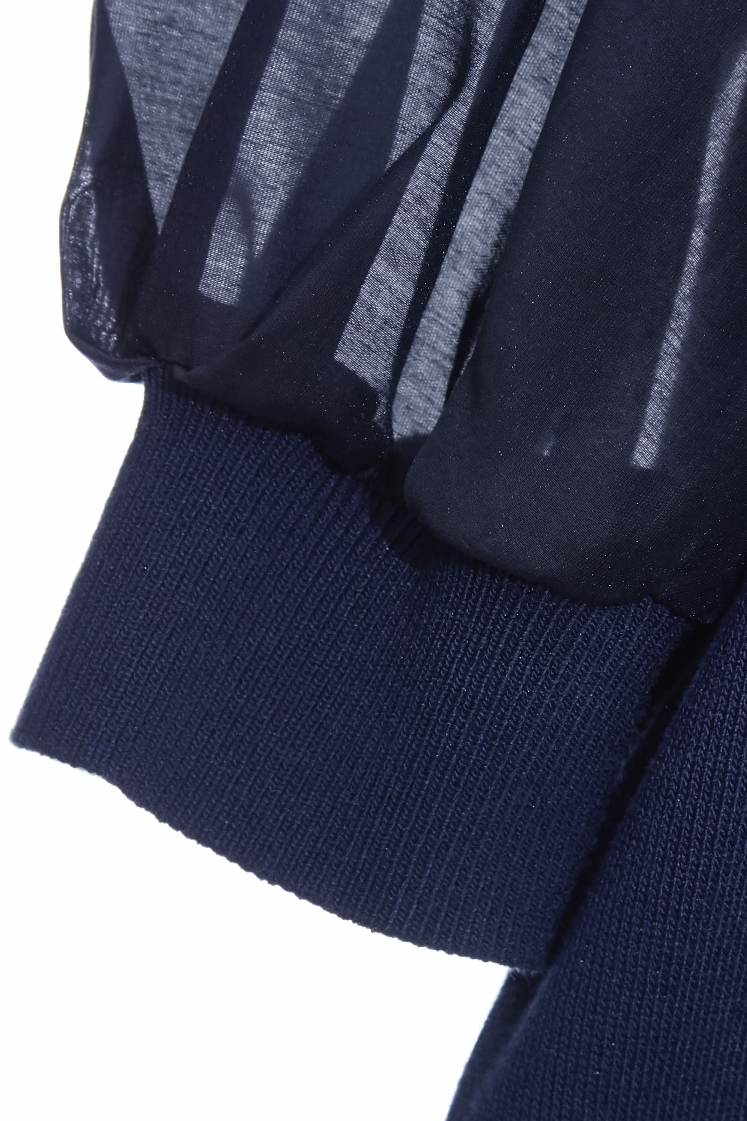 Contrast Red Trim Navy Knit TopContrast Red Trim Navy Knit Top,Tops,Season (SS) Look,White tops,Knitted,Knitted tops