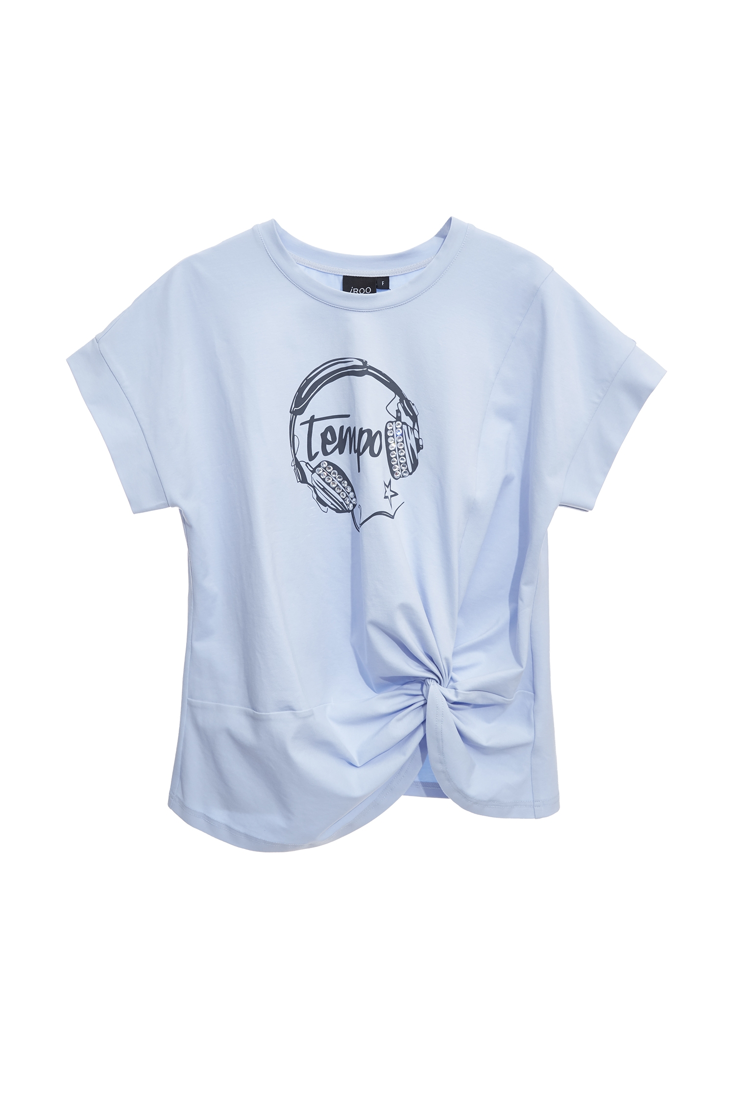 Knot Detail Graphic TeeKnot Detail Graphic Tee,Tops,Season (SS) Look,Cotton