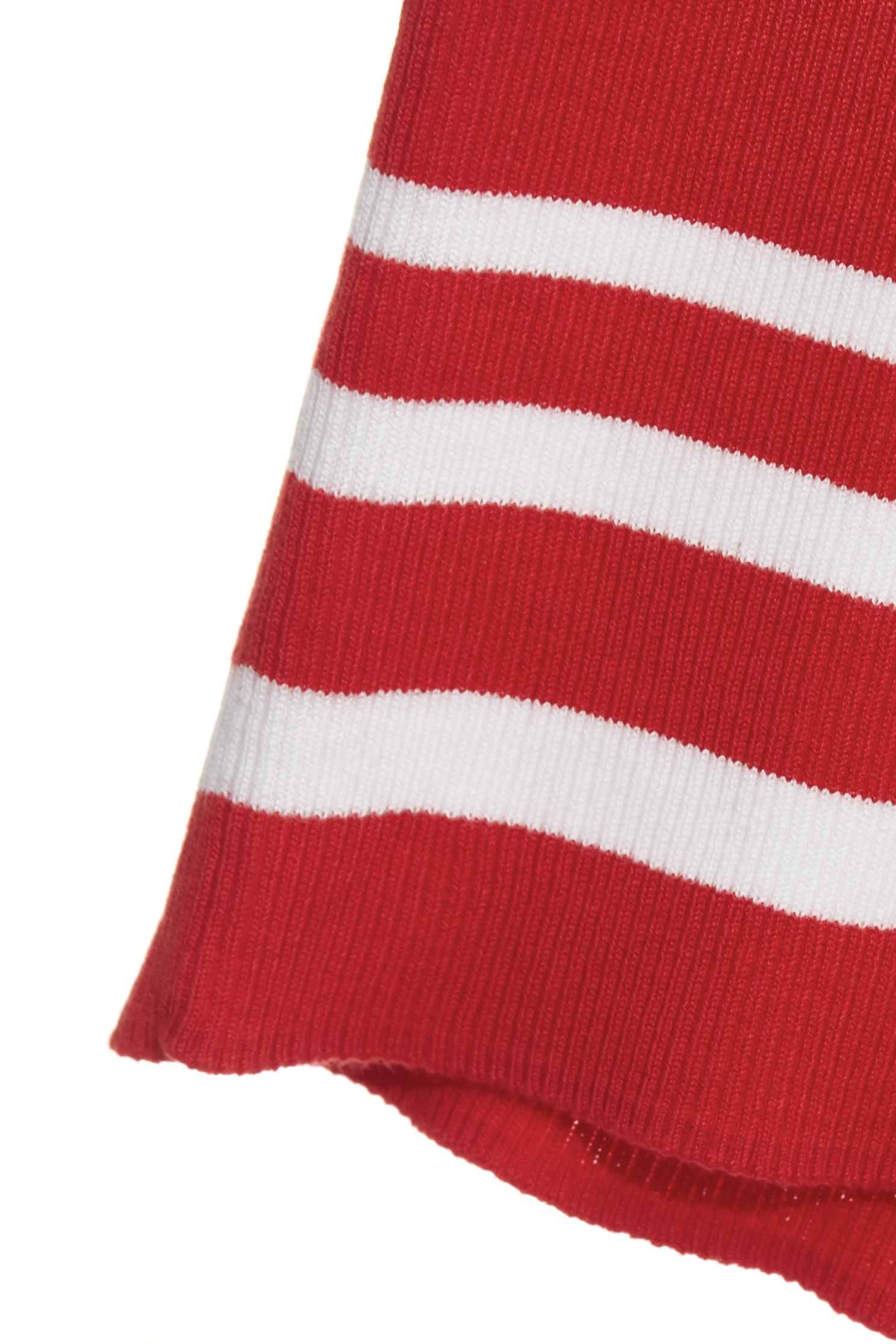 Red Knit Top With Contrast StripeRed Knit Top With Contrast Stripe,Tops,Season (SS) Look,Knitted,Knitted tops