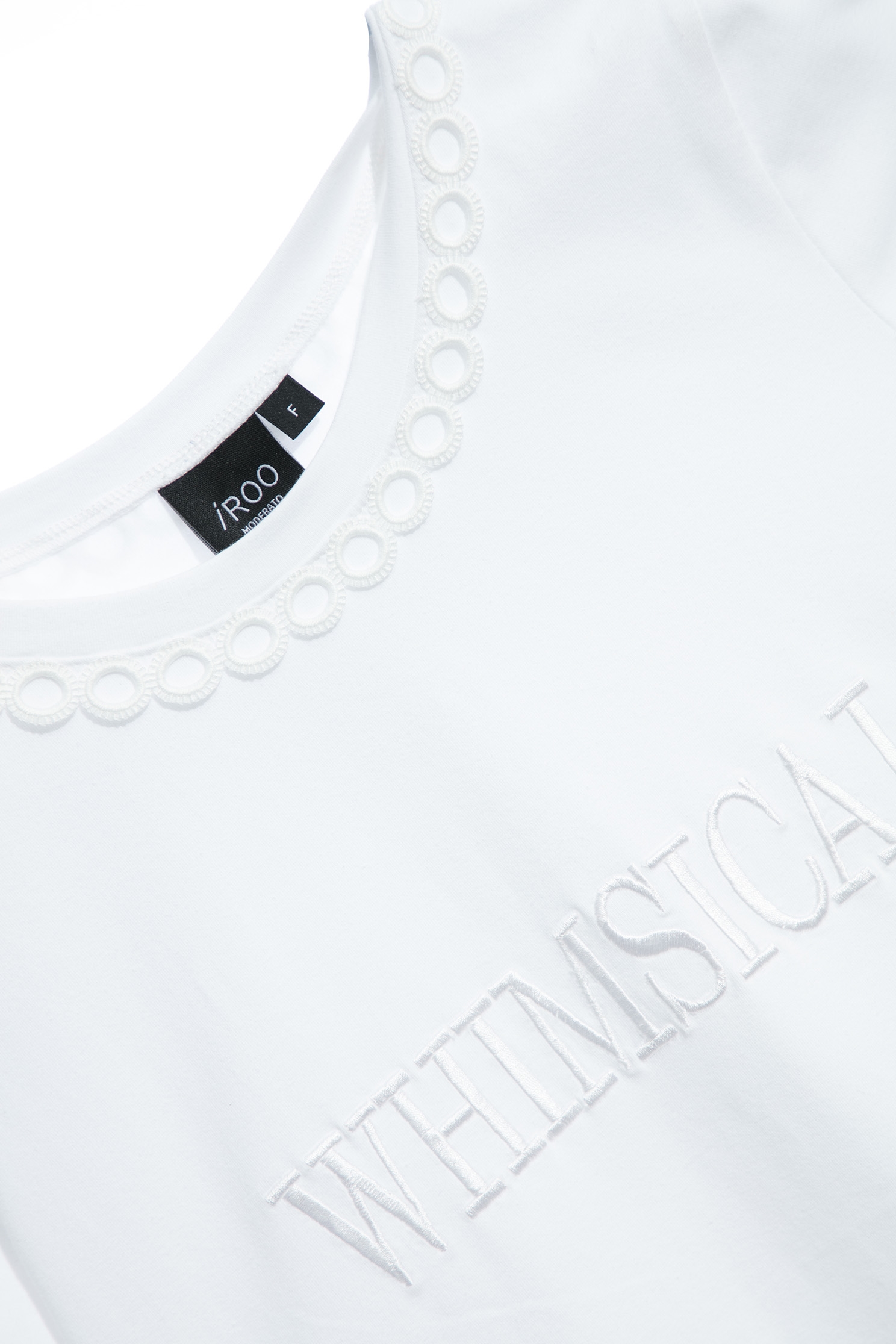 Front Embroidered Slogan Short Sleeve TeeFront Embroidered Slogan Short Sleeve Tee,T-shirts,Season (AW) Look,Cotton,Embroidered