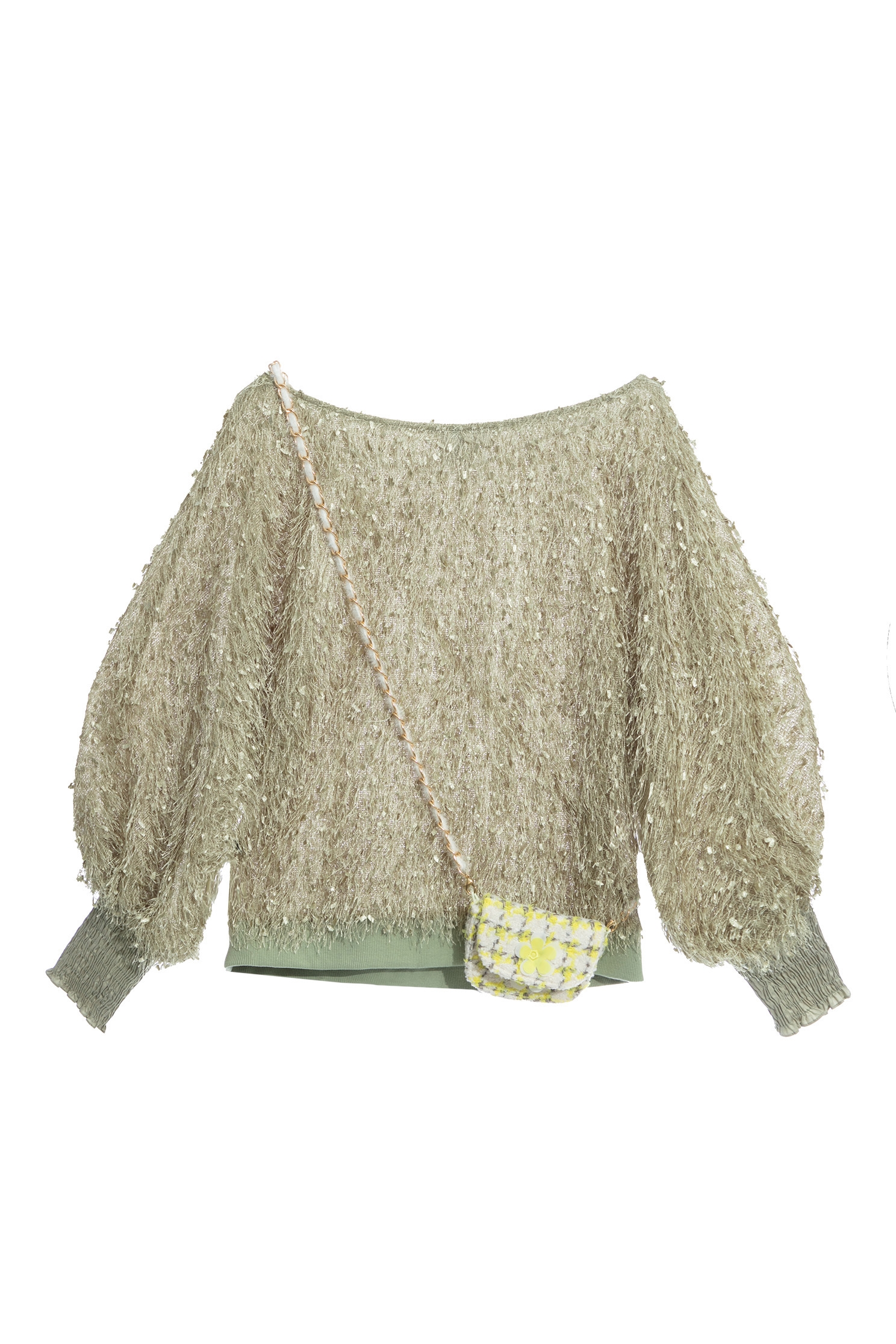 Long Sleeve Fringe TopLong Sleeve Fringe Top,Tops,Season (AW) Look