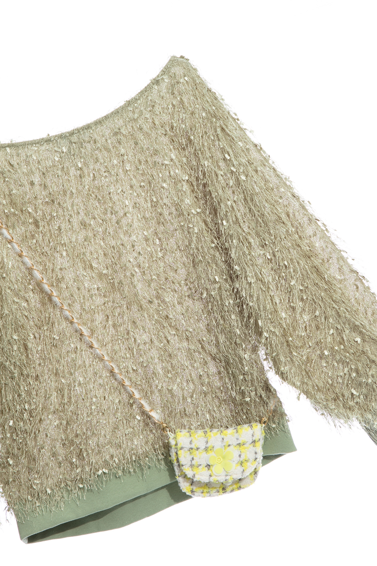 Long Sleeve Fringe TopLong Sleeve Fringe Top,Tops,Season (AW) Look