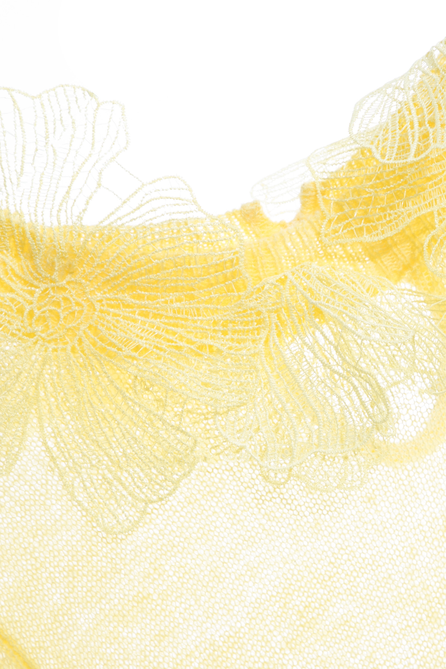 Long Sleeve Knit Top With Lotus Lace MotifsLong Sleeve Knit Top With Lotus Lace Motifs,Tops,Season (AW) Look,Lace,Knitted,Knitted tops