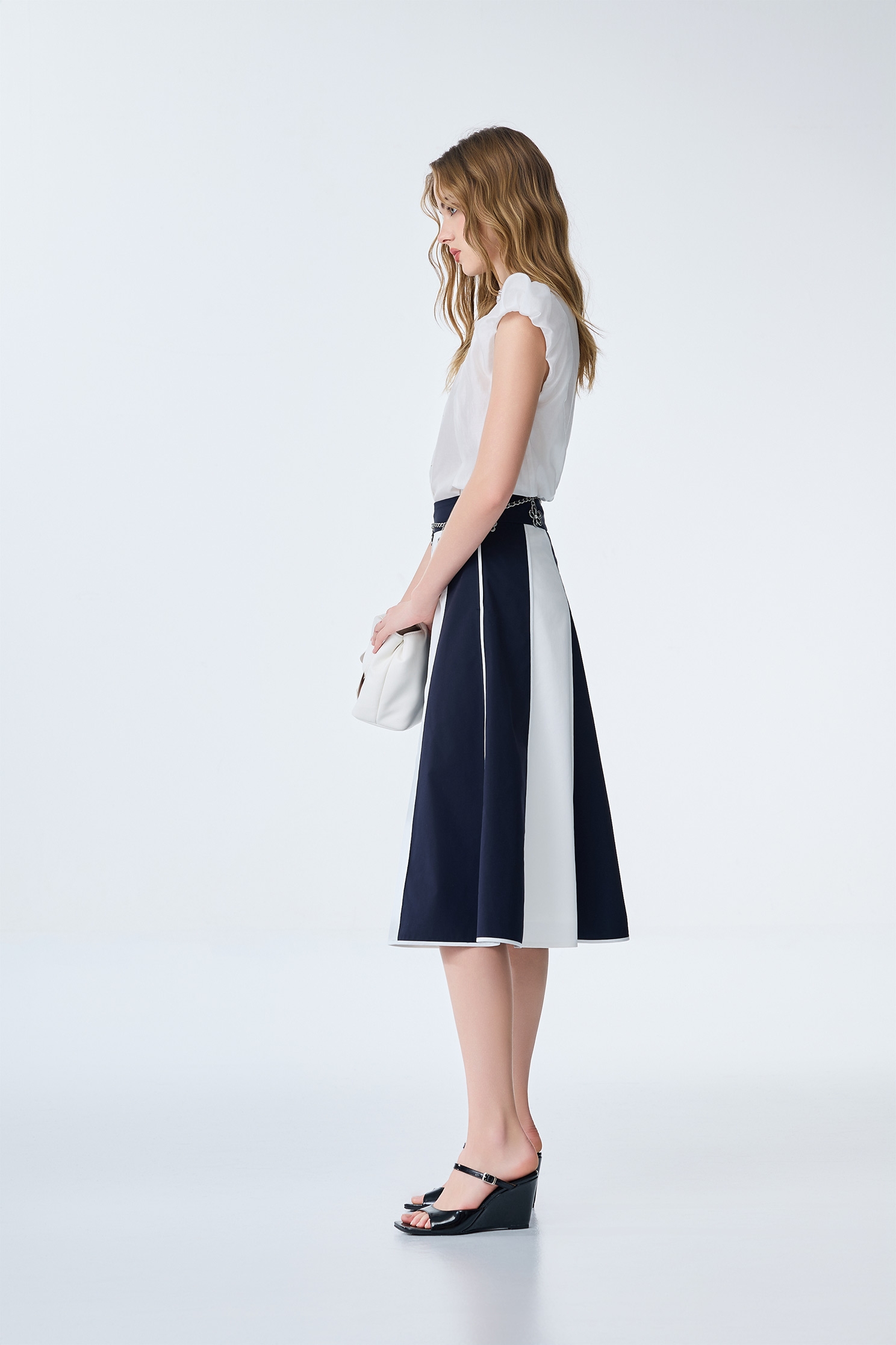 Button Front Puff Sleeve TopButton Front Puff Sleeve Top,Tops,Season (SS) Look,White tops,Urban Fashion