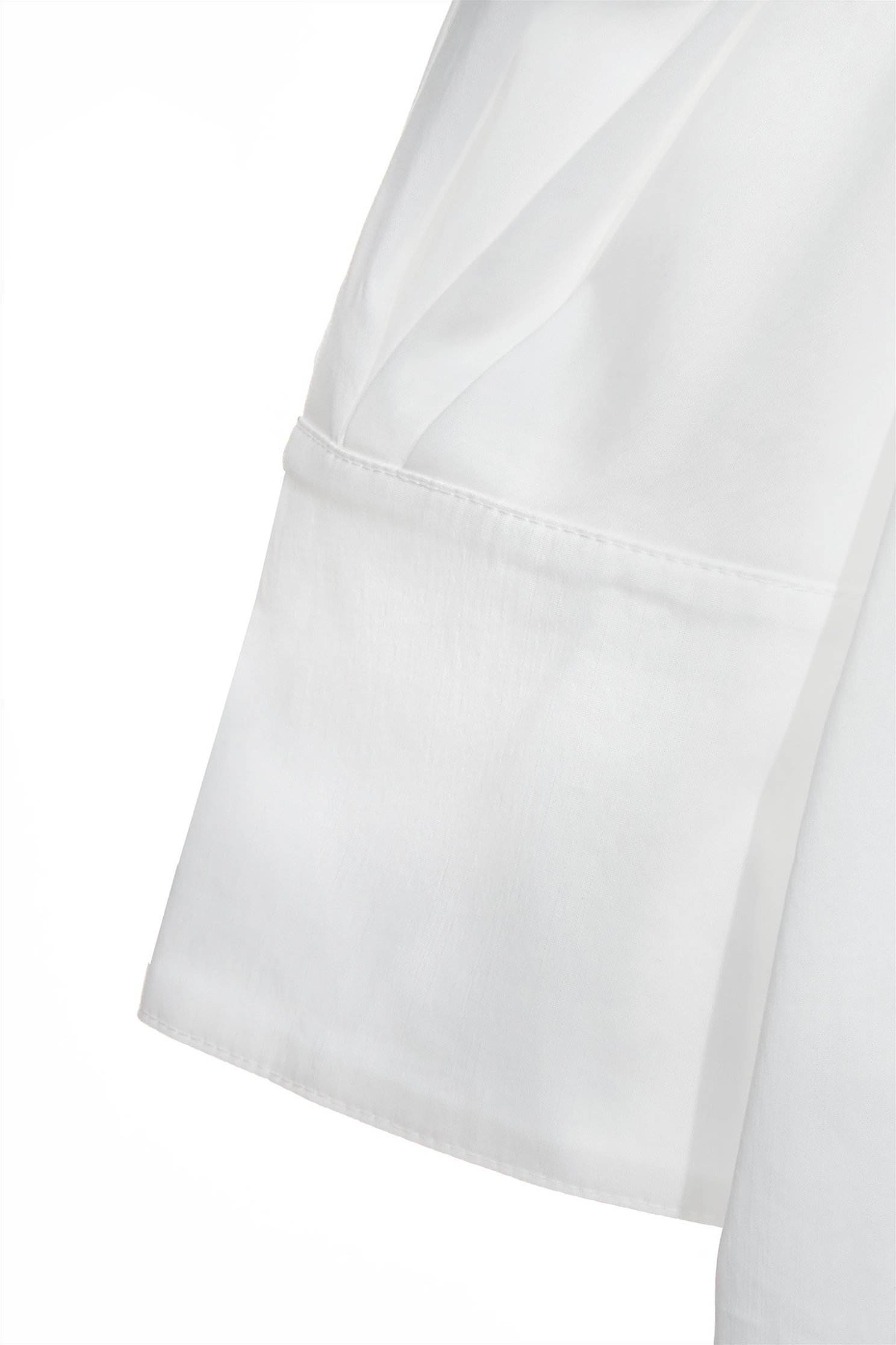 Boat Neckline With Foldover Collar TopBoat Neckline With Foldover Collar Top,Tops,Season (SS) Look,White tops,Embroidered,Urban Fashion