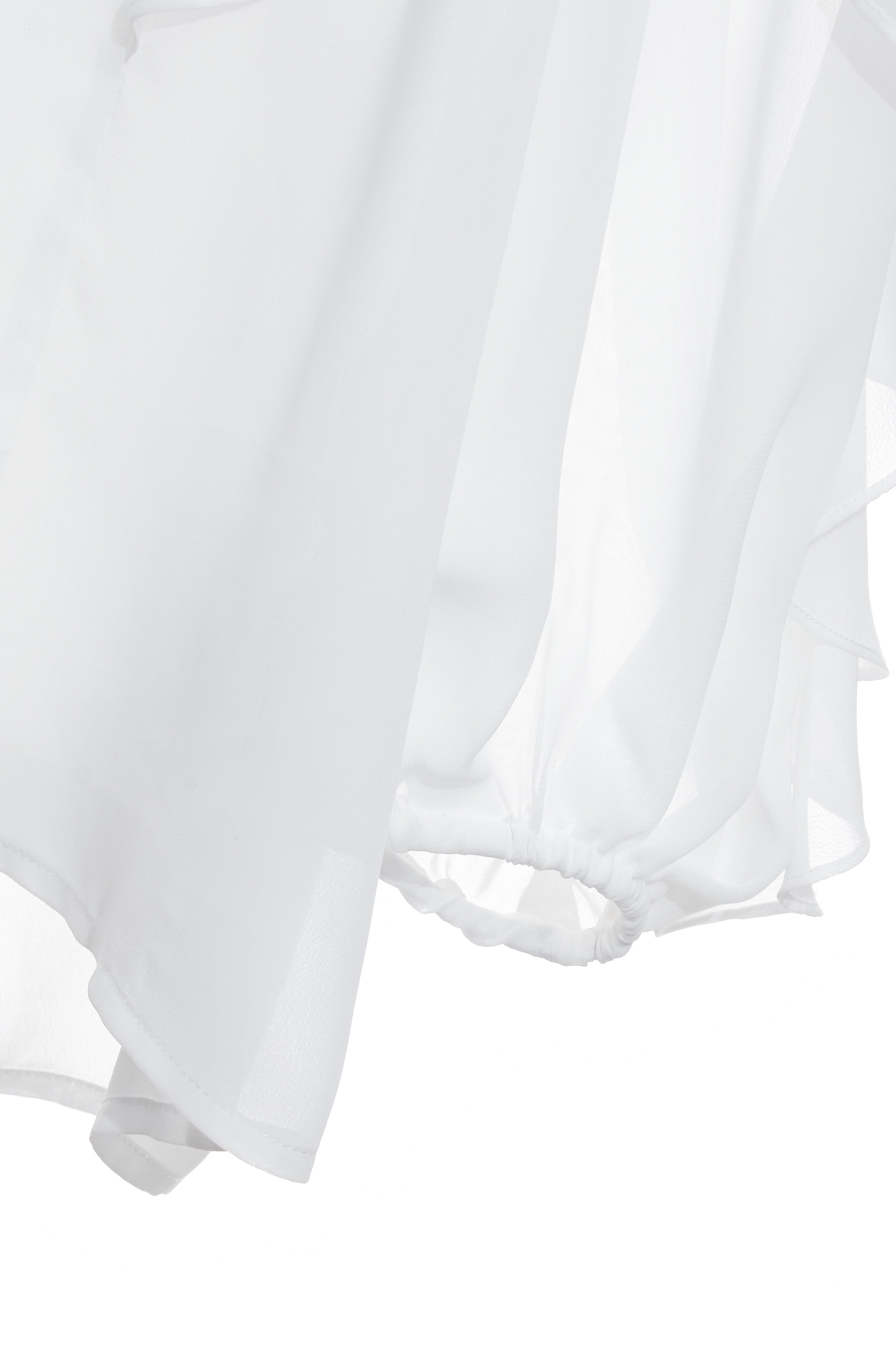 Ruffle Detail Chiffon TopRuffle Detail Chiffon Top,Tops,Under shirts,Season (SS) Look,White tops,Chiffon