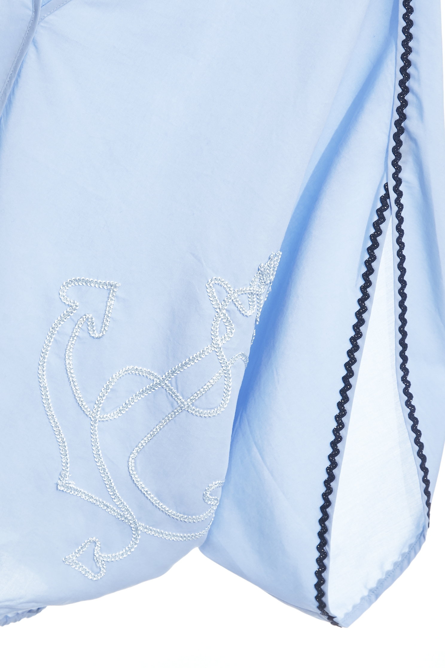 Embroidery Anchor Logo Blue TopEmbroidery Anchor Logo Blue Top,Tops,Season (SS) Look