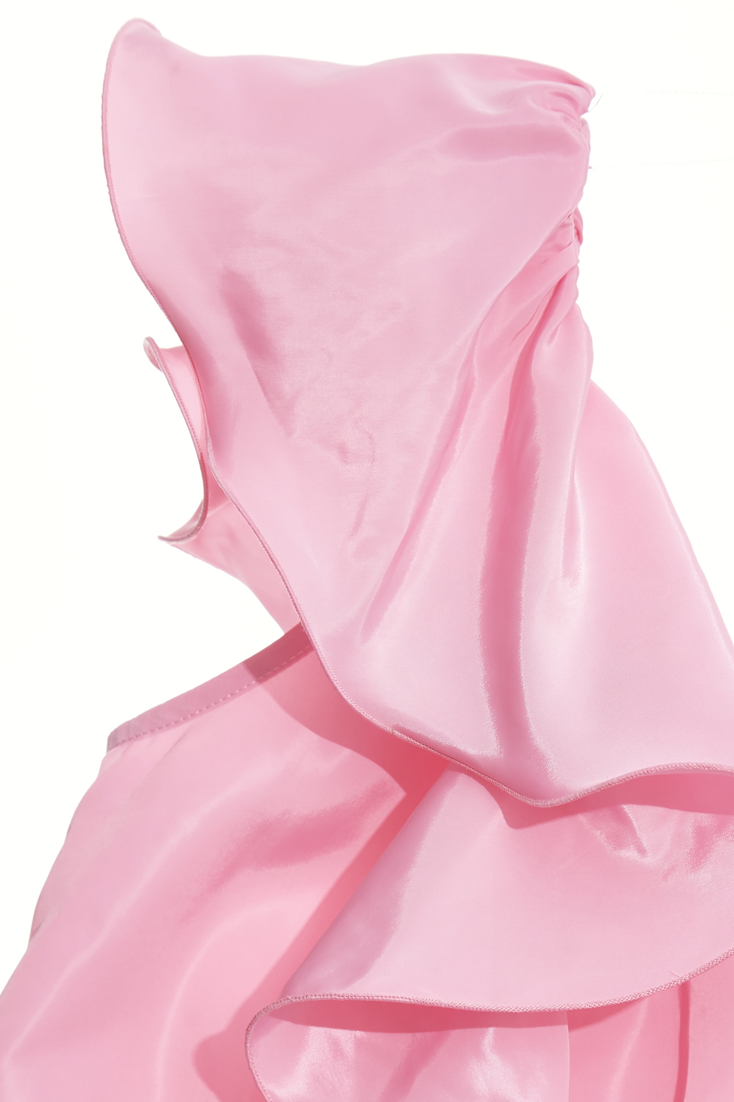 Ruffle Taffeta Pink TopRuffle Taffeta Pink Top,sleeveless tops,Tops,Season (SS) Look,sleeveless tops,bows
