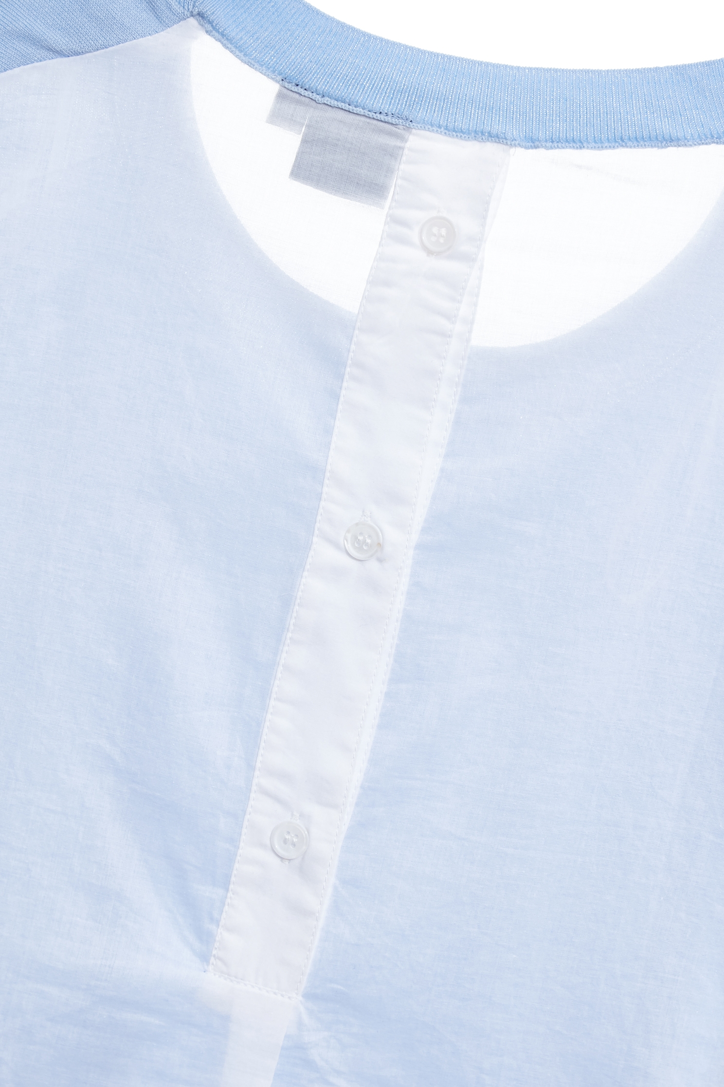 Knit Woven Mix Short Sleeve Top,Tops,Season (SS) Look,Knitted,Knitted tops