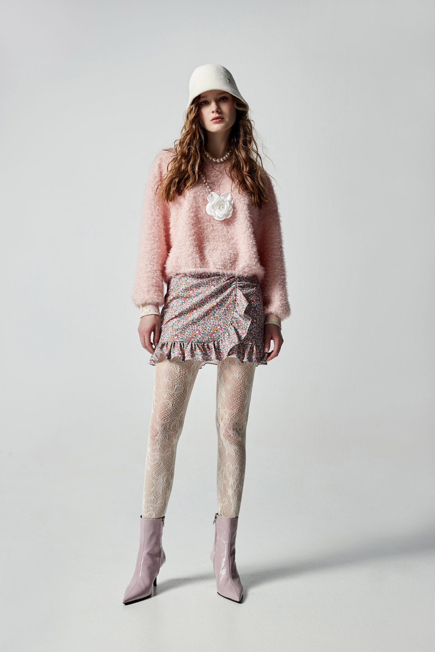 Long Sleeve Fuzzy Pink TopLong Sleeve Fuzzy Pink Top,Tops,Season (AW) Look