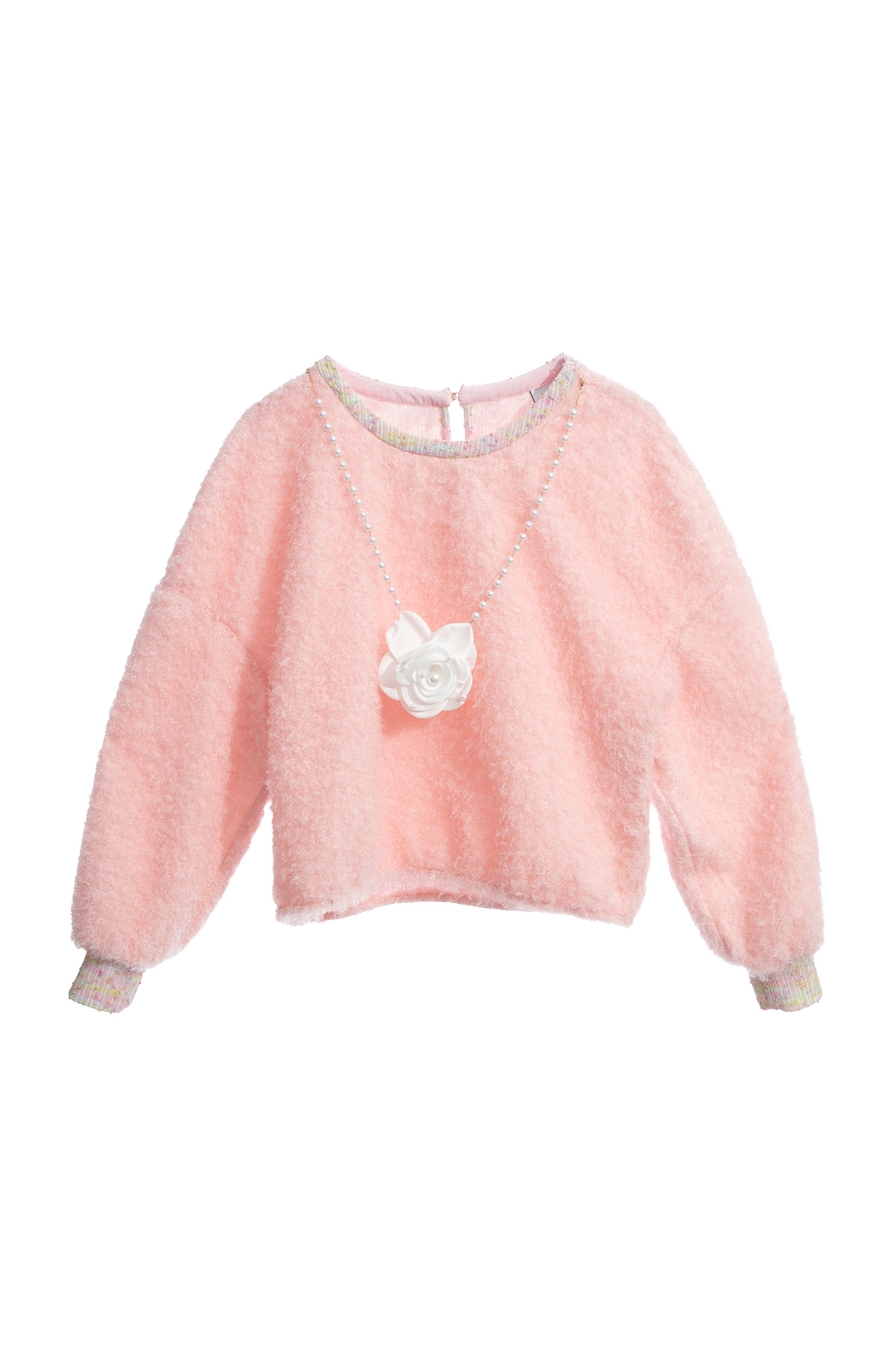 Long Sleeve Fuzzy Pink TopLong Sleeve Fuzzy Pink Top,Tops,Season (AW) Look