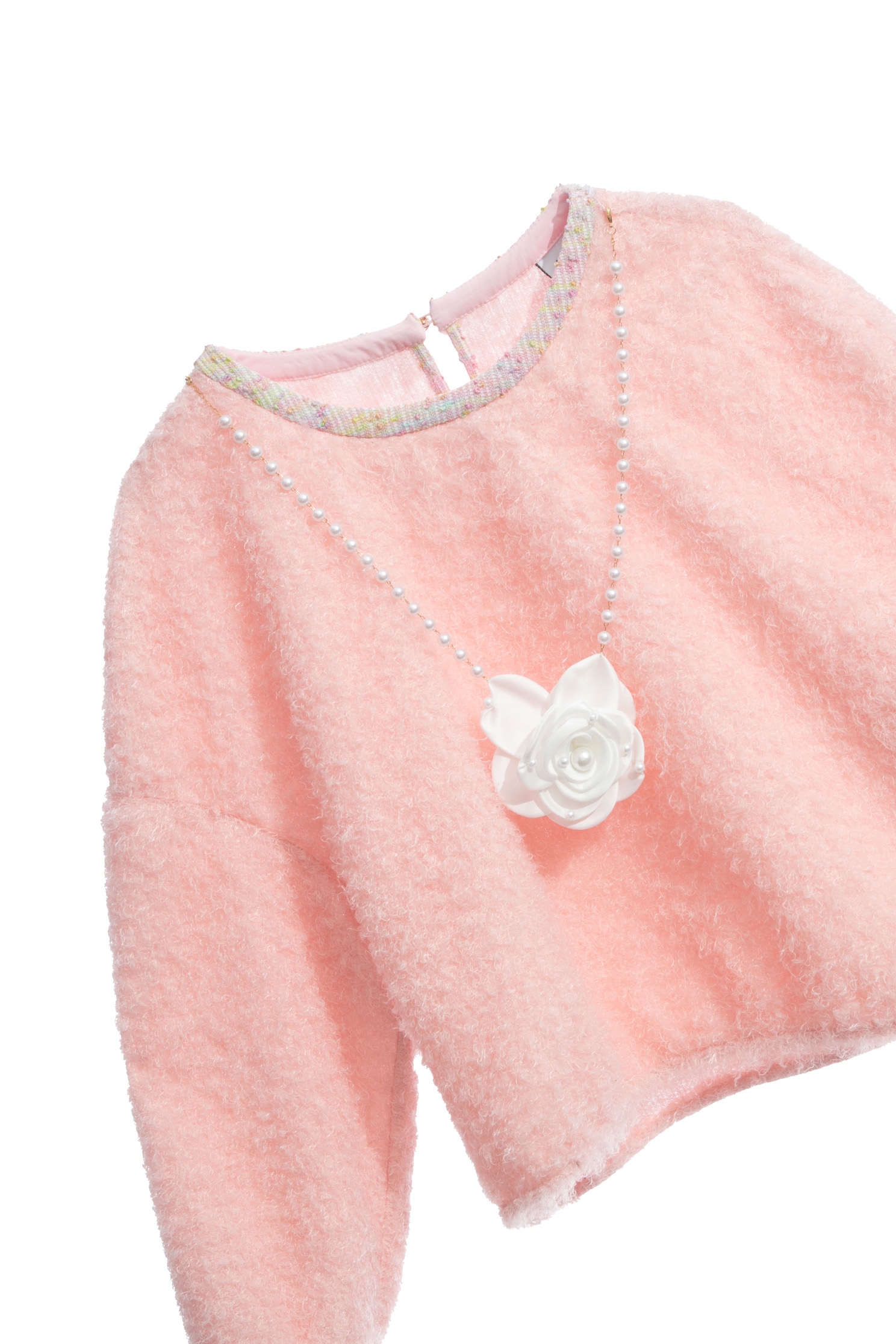 Long Sleeve Fuzzy Pink TopLong Sleeve Fuzzy Pink Top,Tops,Season (AW) Look