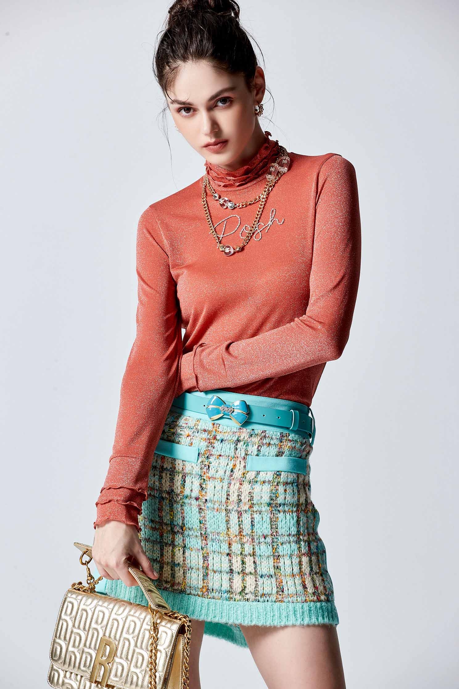 Lettuce Trim Mock Neck Long Sleeve TopLettuce Trim Mock Neck Long Sleeve Top,Tops,Under shirts,pearl,Season (AW) Look