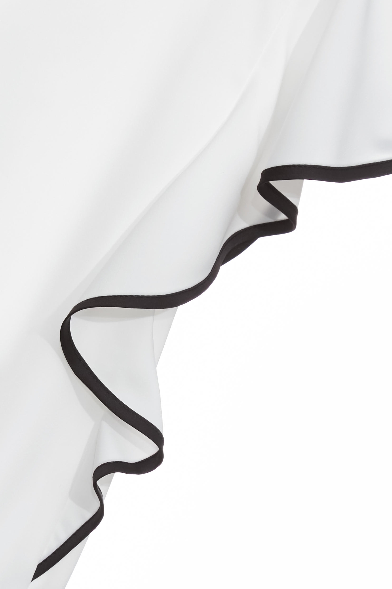 Black Trim Butterfly Sleeve TopBlack Trim Butterfly Sleeve Top,Tops,Season (SS) Look,White tops,Back To Classic,Back To B/W