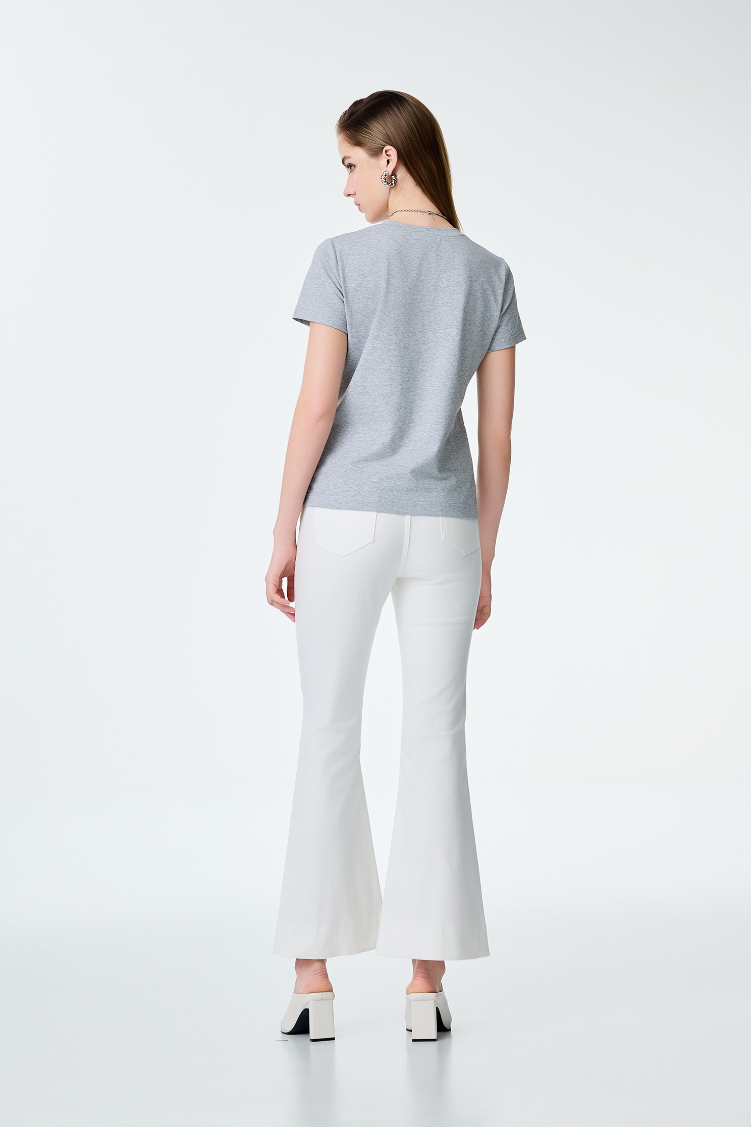 Double Pockets Short Sleeve Grey TeeDouble Pockets Short Sleeve Grey Tee,T-shirts,Tops,Season (SS) Look,Embroidered,Knitted